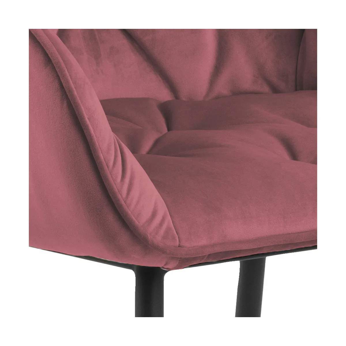 CASA Living Spisebordsstole Brooke Spisebordsstol - 2 stk. i koral/sort, 3