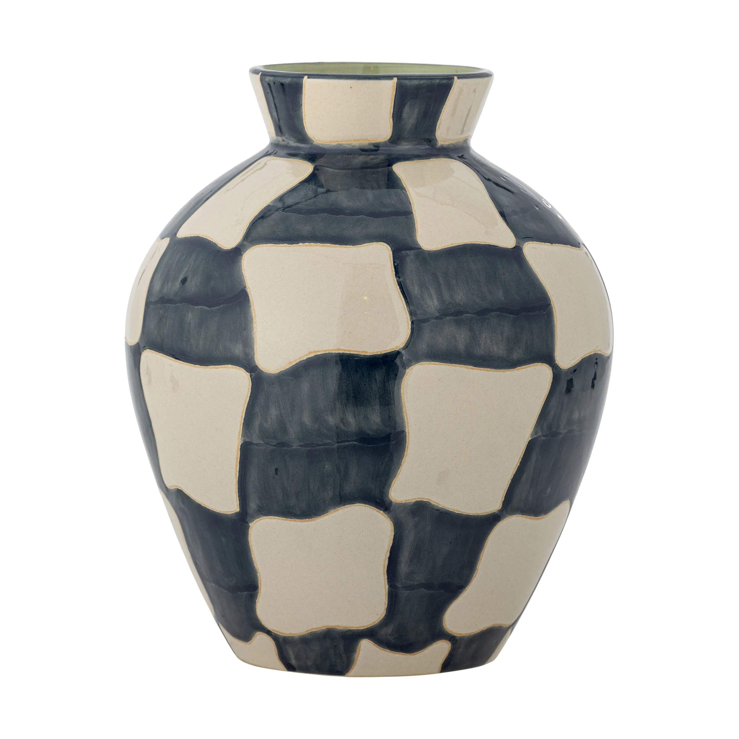 Bloomingville Vaser Vase - Check i Blue, 1