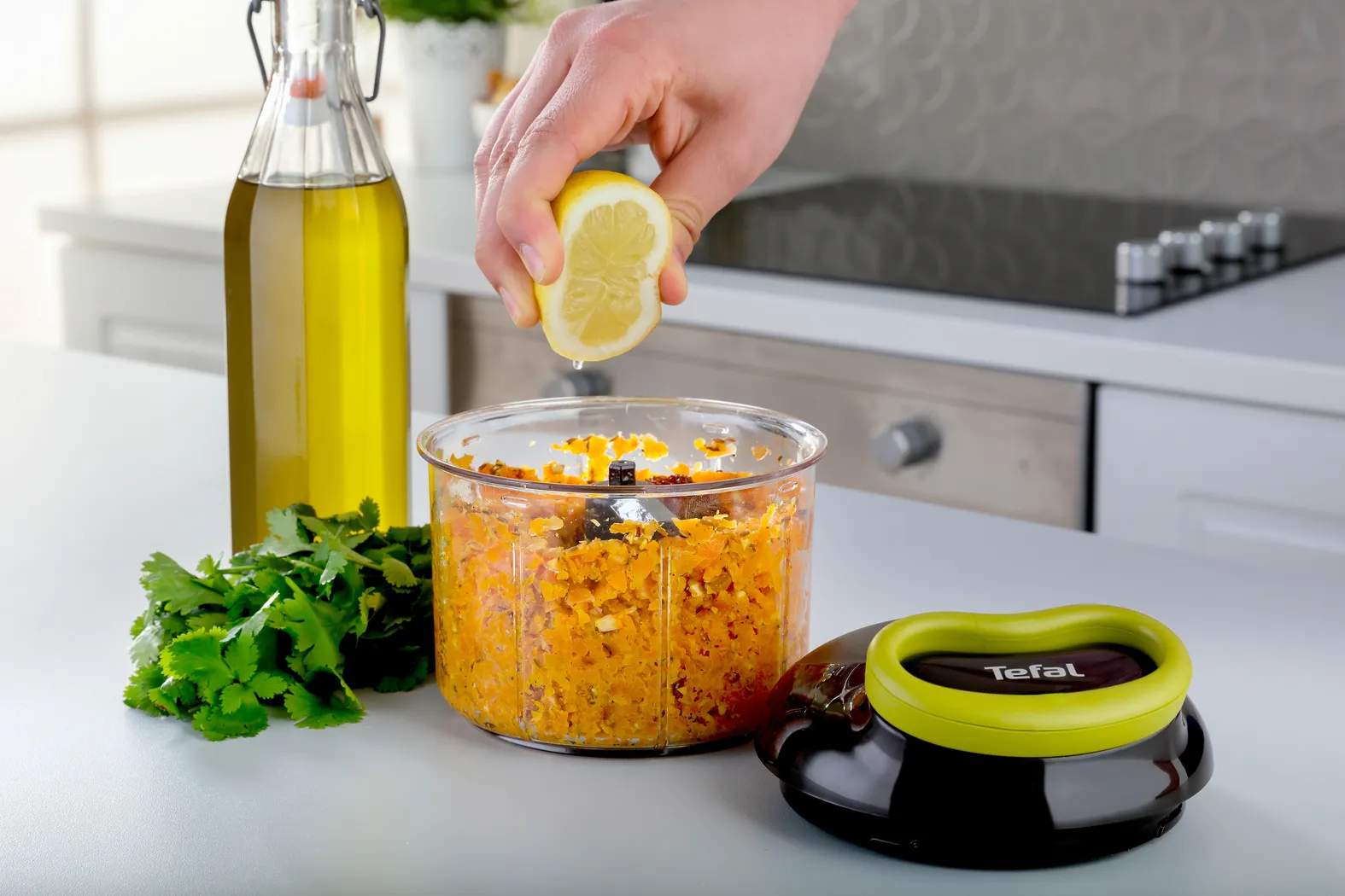 Tefal Minihakkere 5 second chopper Minihakker i Klar / Sort / Grøn, 3