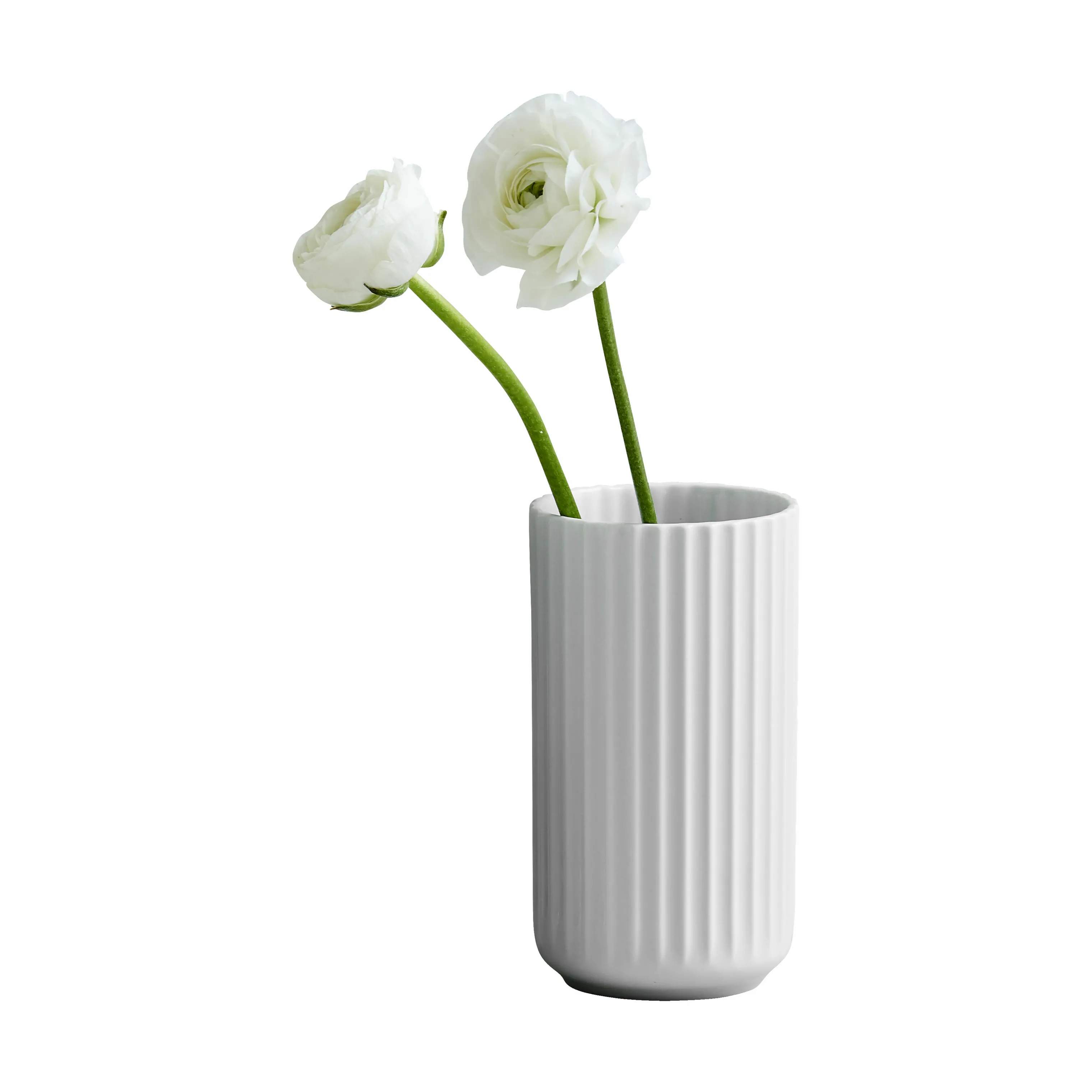 Lyngby Porcelæn Vaser Klassisk Lyngby Vase i Hvid, 15,5 cm, 2