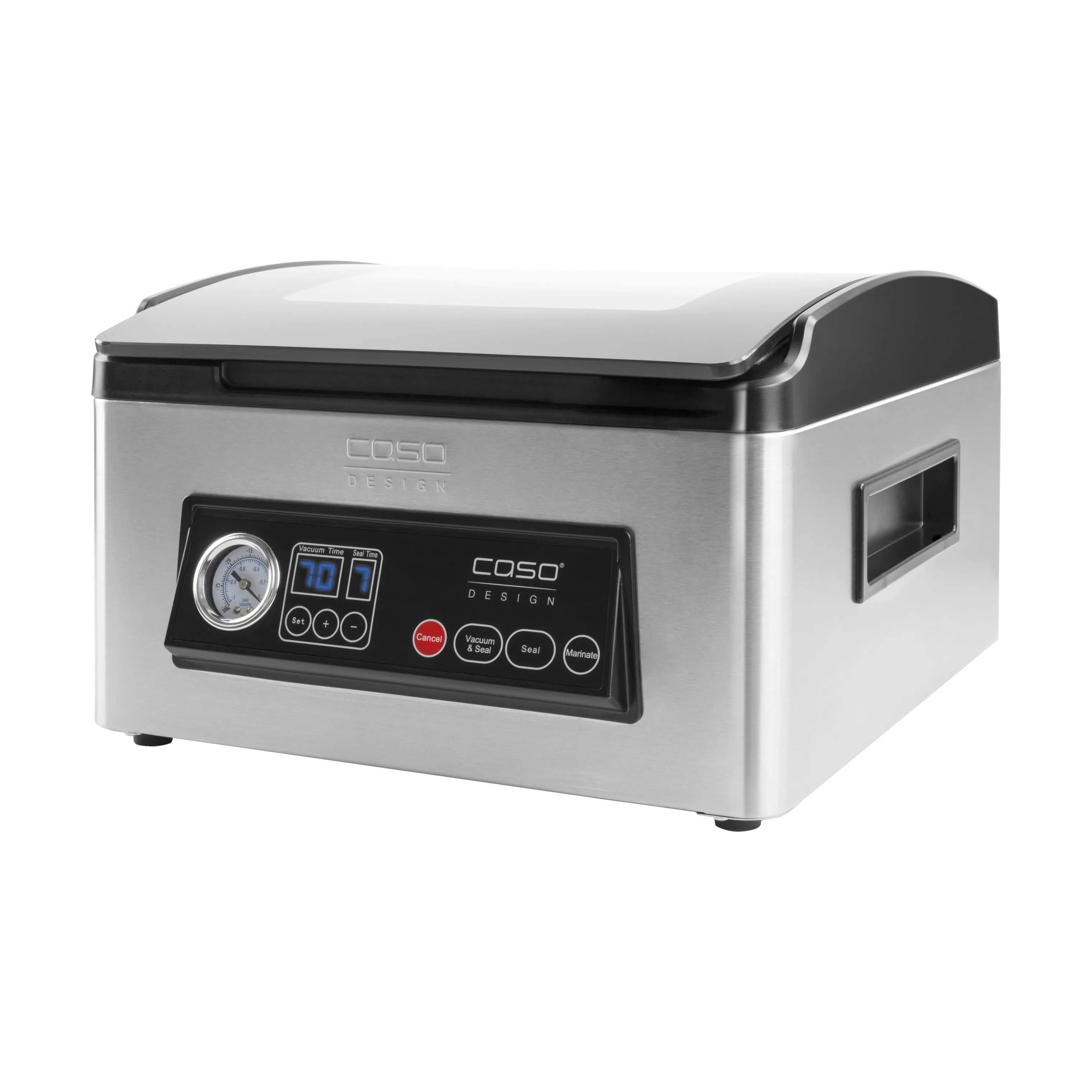 Caso Vakuumpakkere Vacuchef 70 Vakuumpakker CS1418 i Stål/Sort, 4