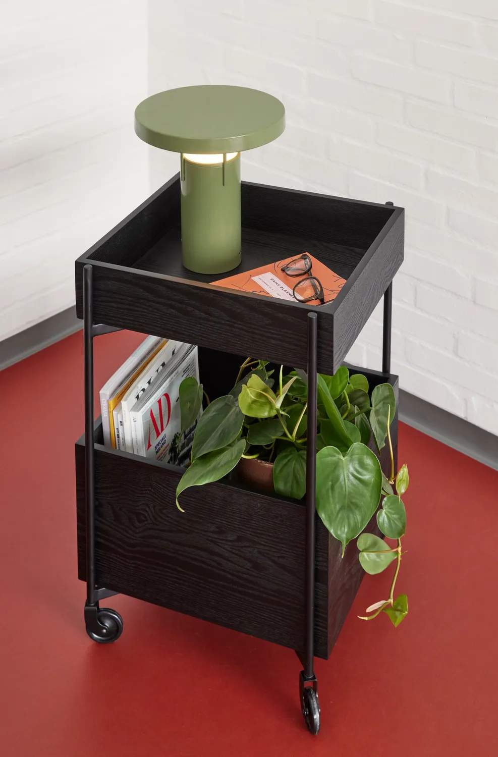 Hübsch Bakkeborde Fresh Rullebord i Sort, 3