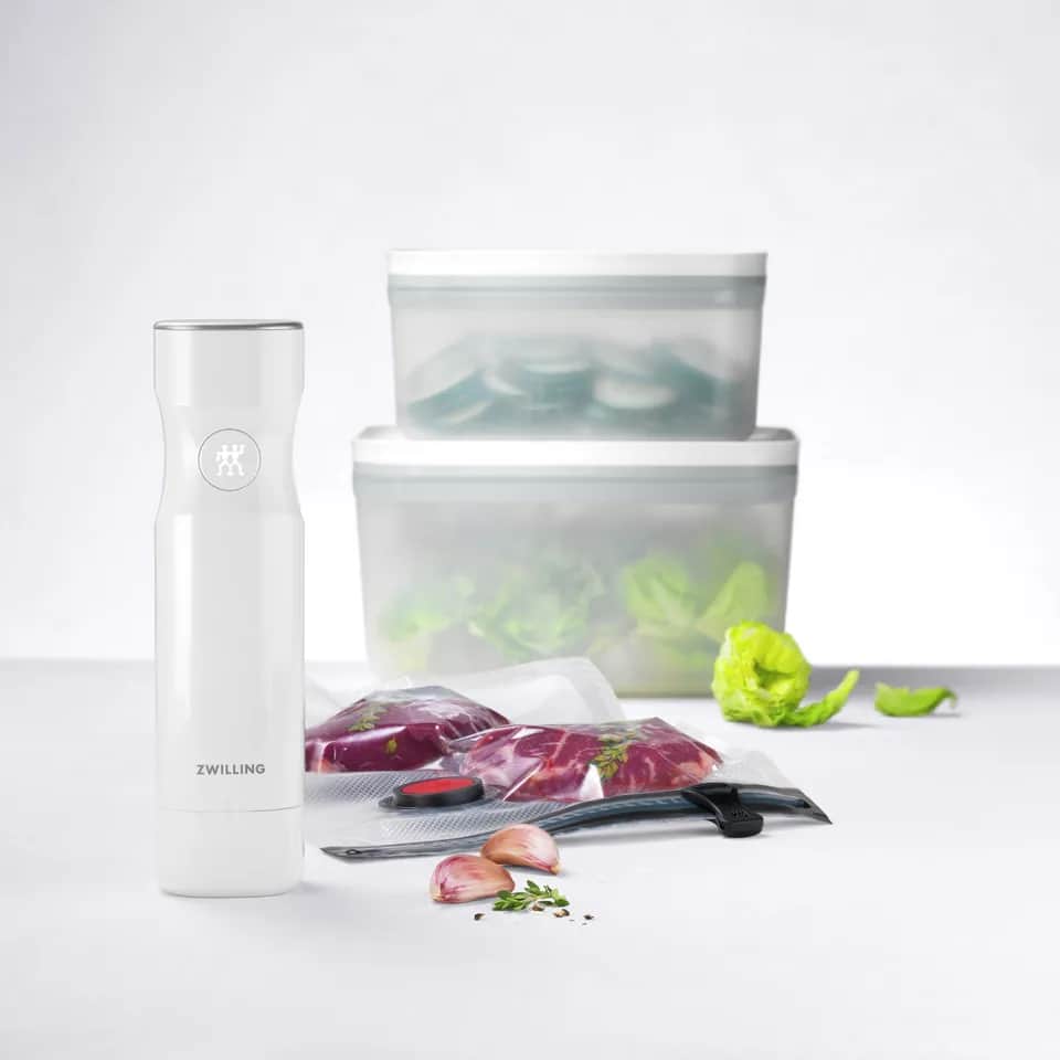 Zwilling Opbevaringsbokse Fresh & Save Vakuum Startersæt - 7 dele i Grå, 2
