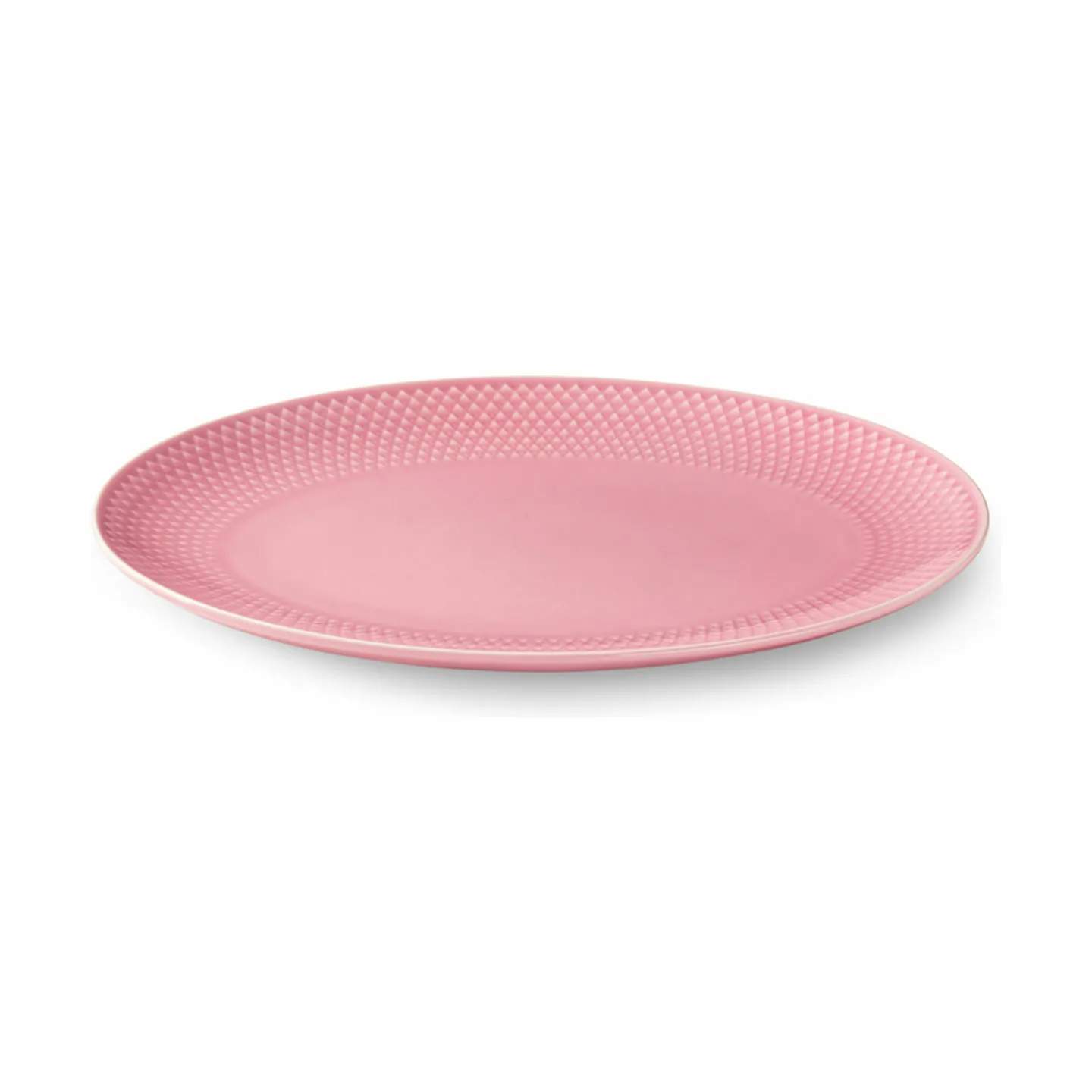 Lyngby Porcelæn Serveringsfade Rhombe Color Rhombe Colour Serveringsfad i Rosa, B21,5 x L28,5 cm, 4