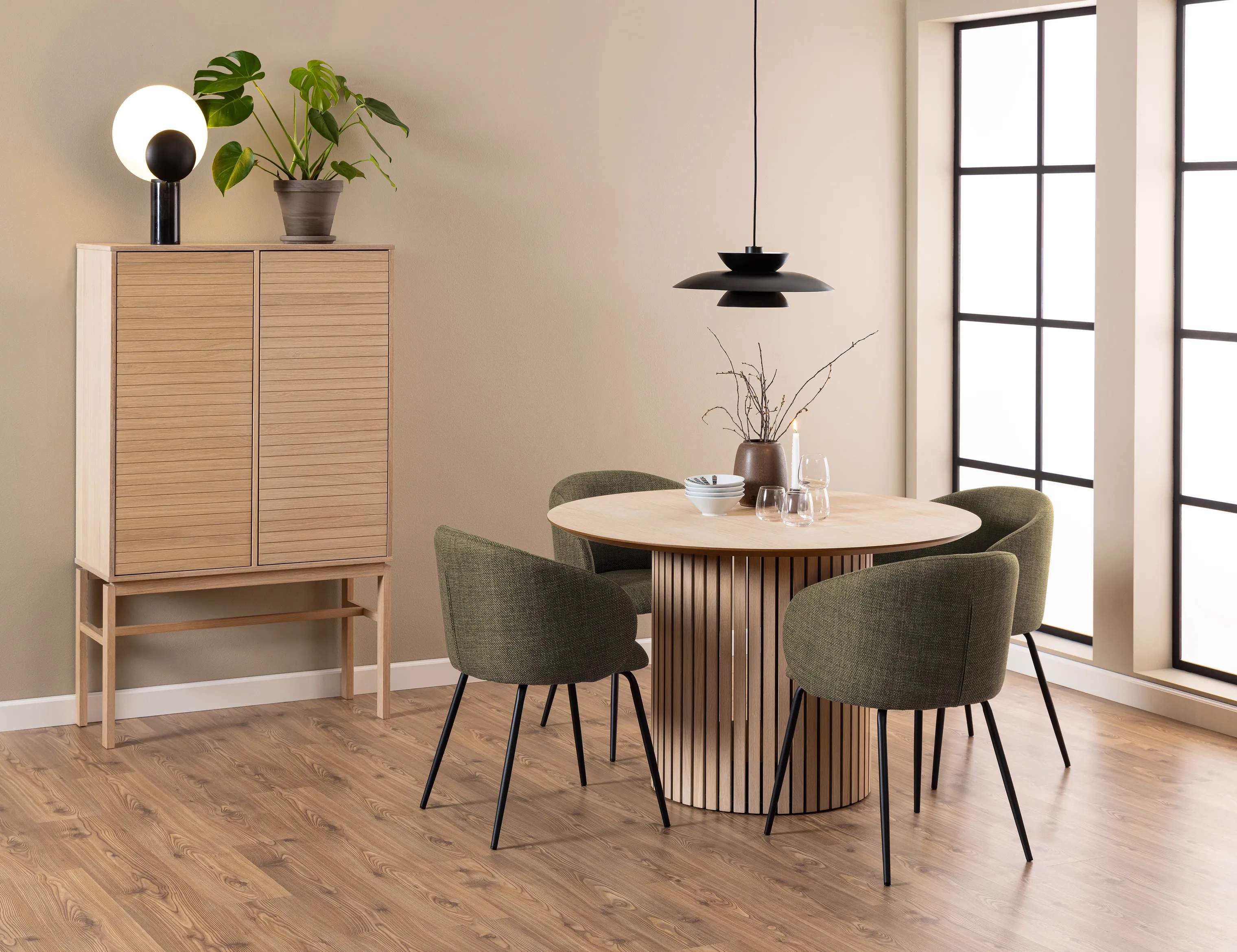 CASA Living Spisebordsstole Eleanor Spisebordsstol - 2 stk i Grøn, 2