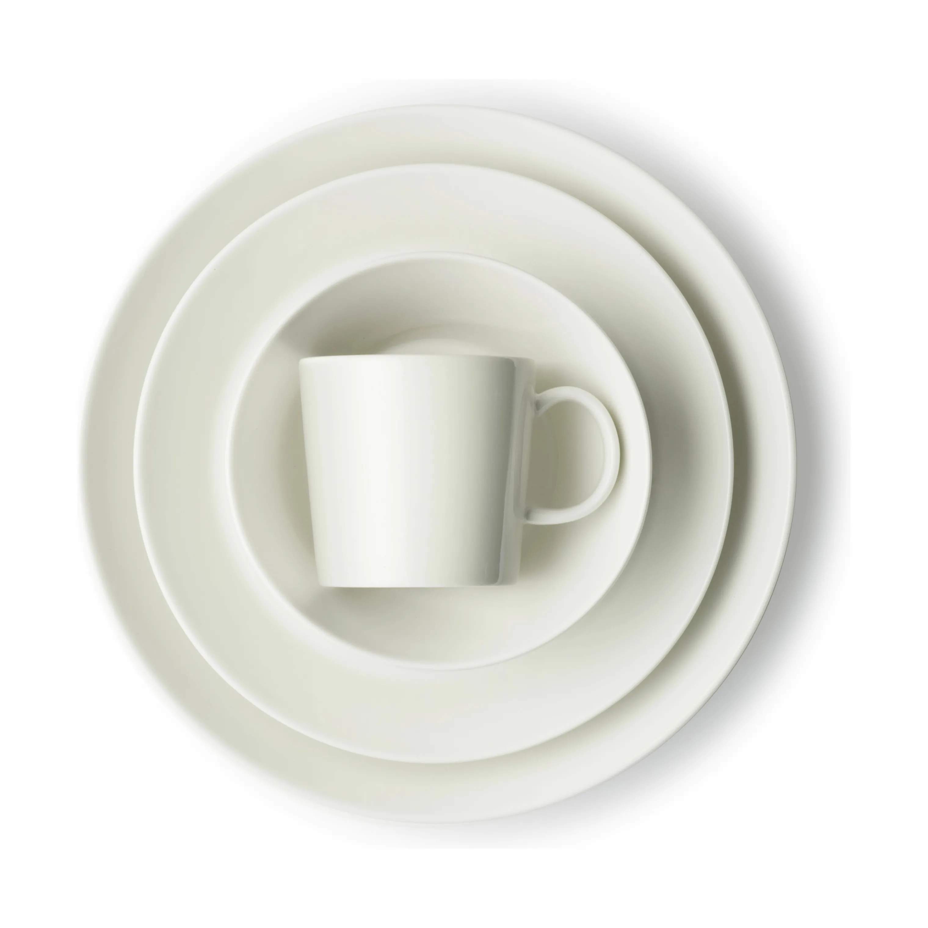 Iittala Frokosttallerkener Teema Tallerken i Hvid, 17 cm, 4