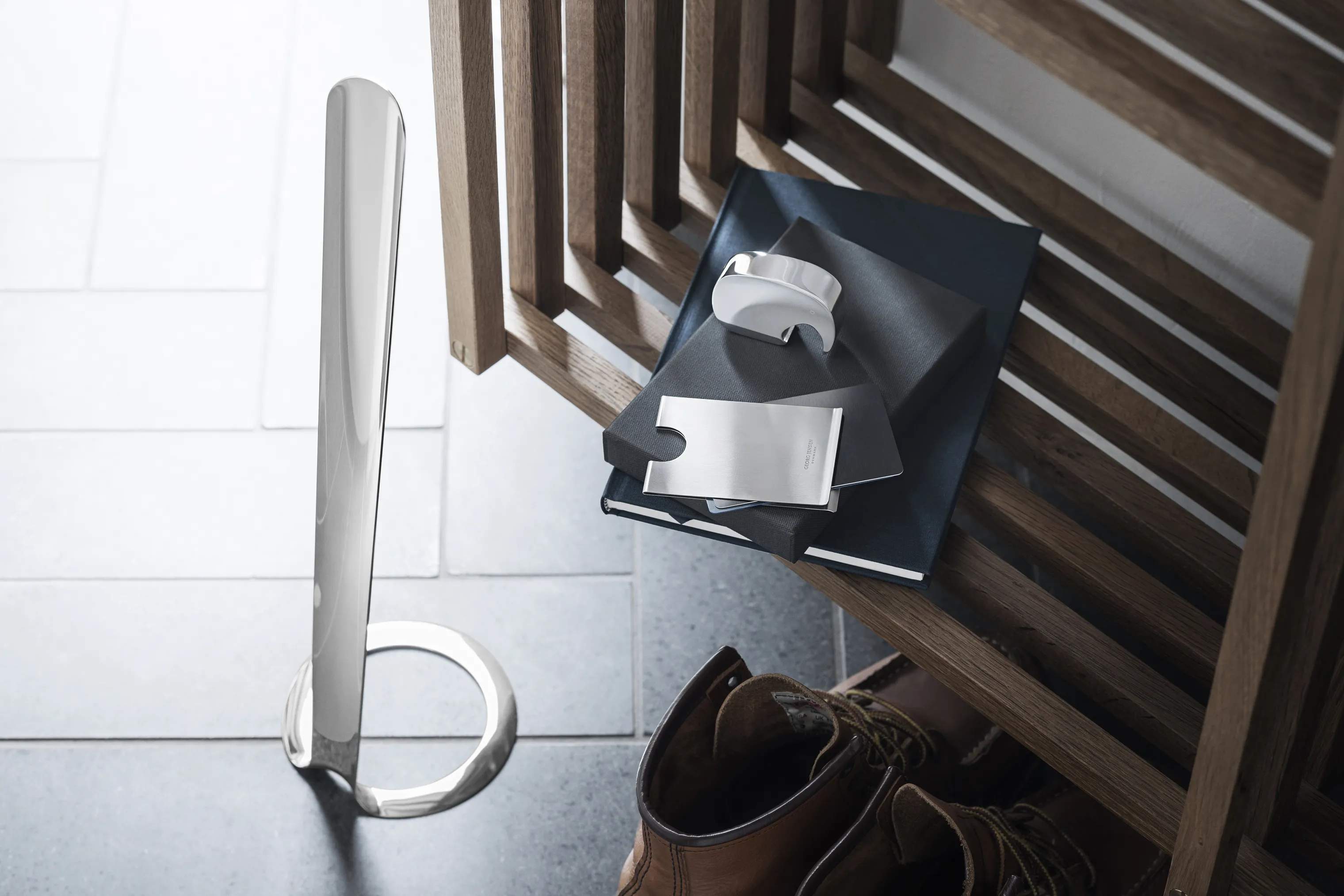 Georg Jensen Dørmåtter Barbry Skohorn i Stål, 2