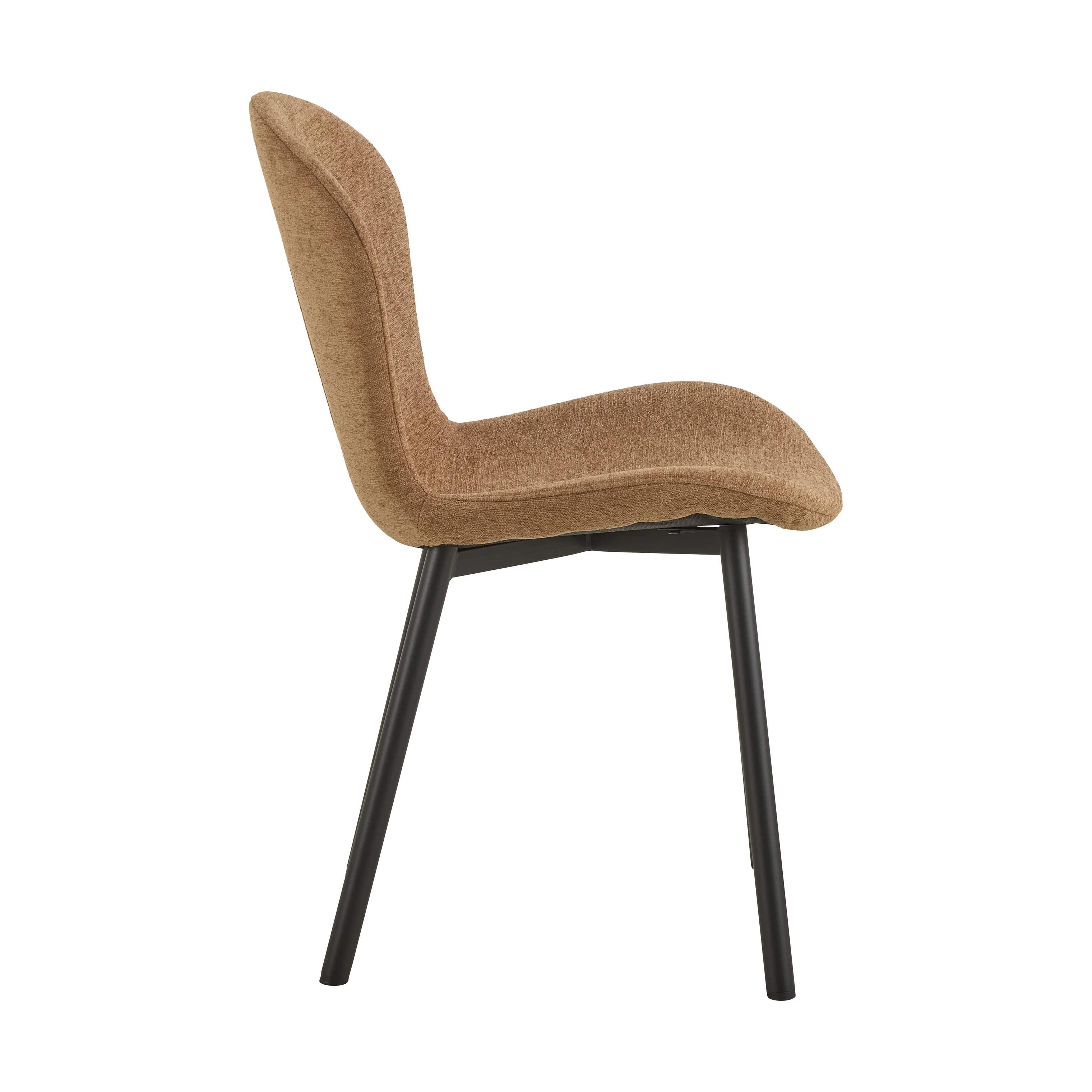 CASA Living Spisebordsstole Esra Spisebordsstol - 2 stk i Terracotta/mat sort, 4