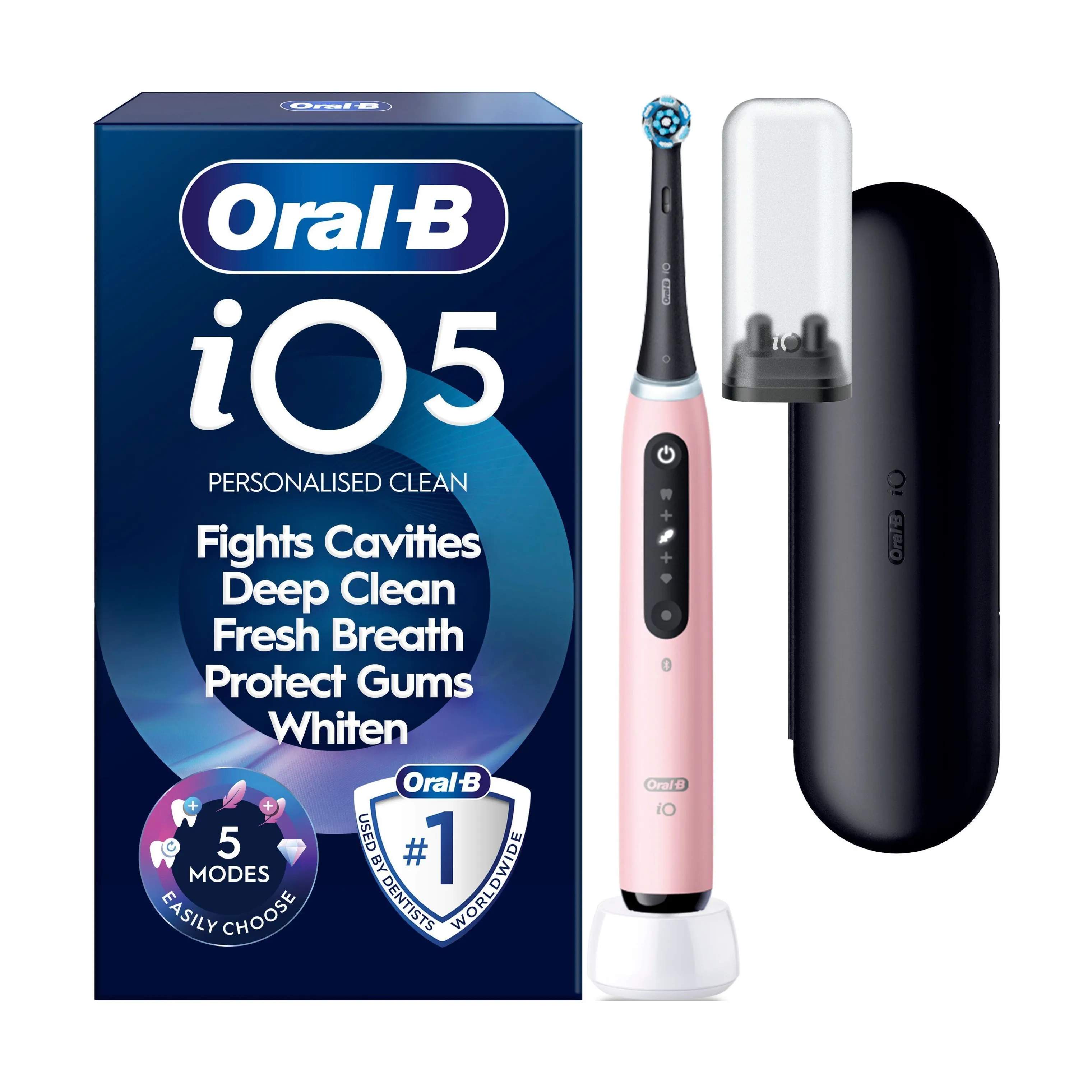 Oral-B Eltandbørster iO5S iO5 Elektrisk Tandbørste i Blush pink, 1