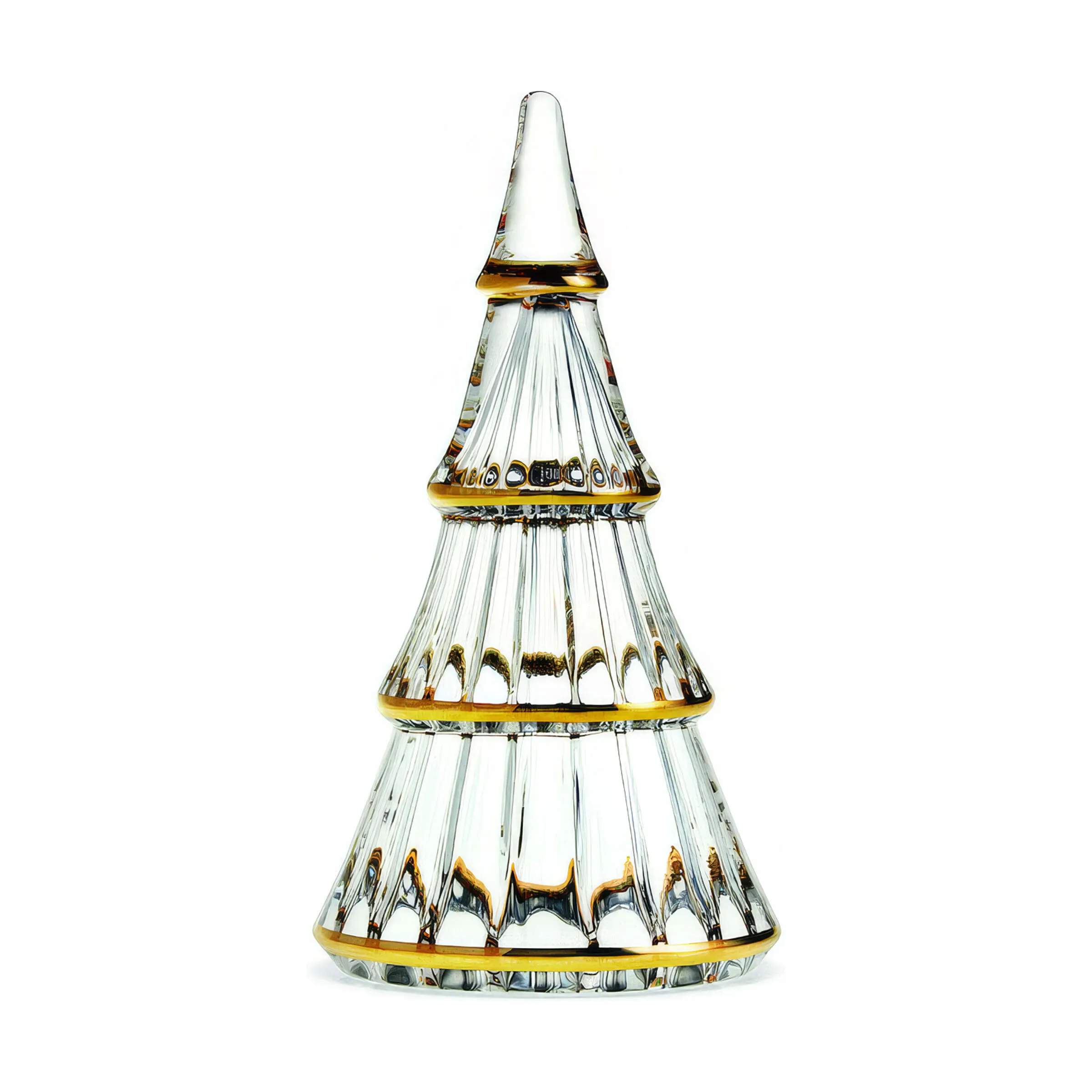 Holmegaard Julefigurer Fairytales Juletræ i Klar/guld, 19 cm, 1