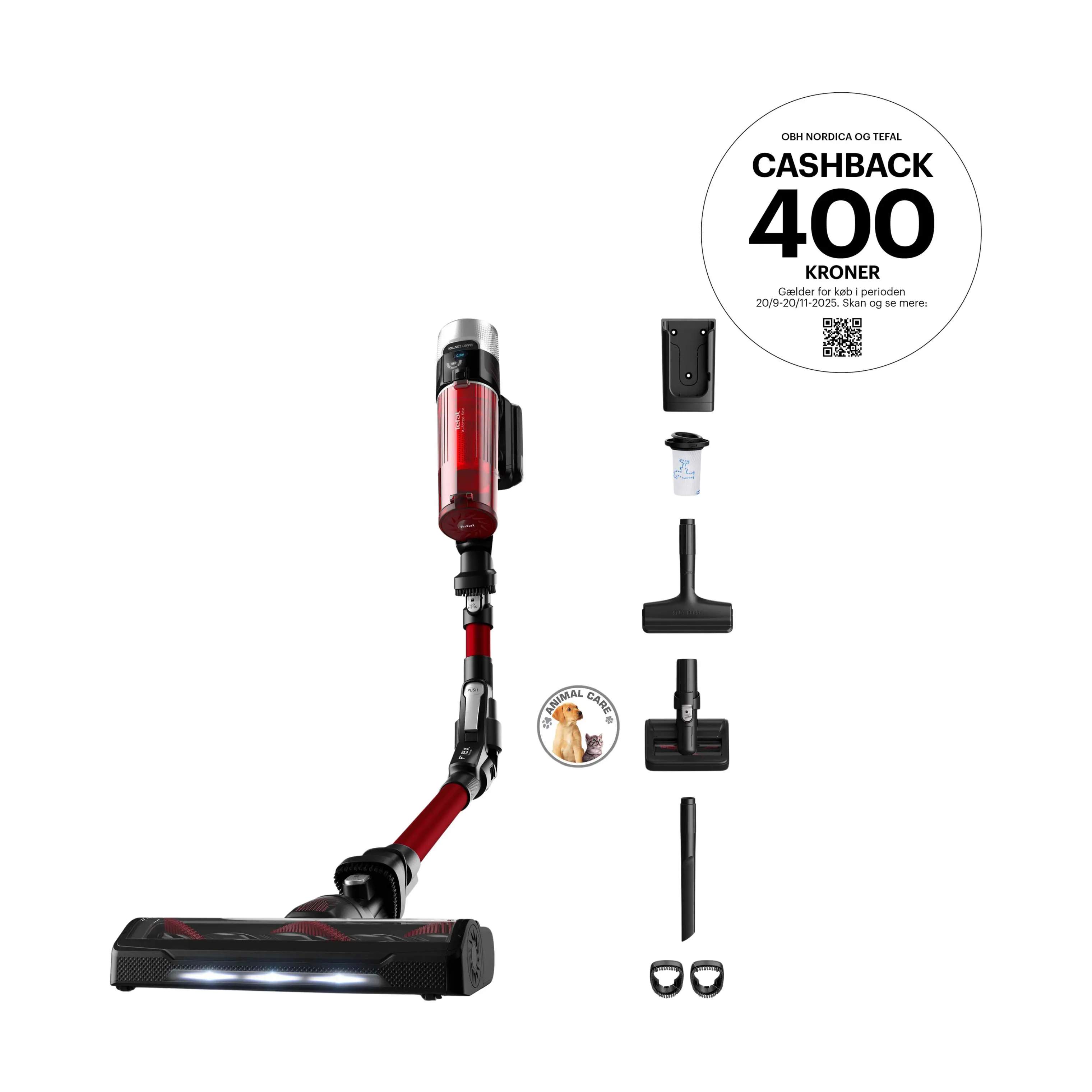 Tefal Støvsugere X-Force 9.60 Flex Animal Støvsuger i Sort, 1