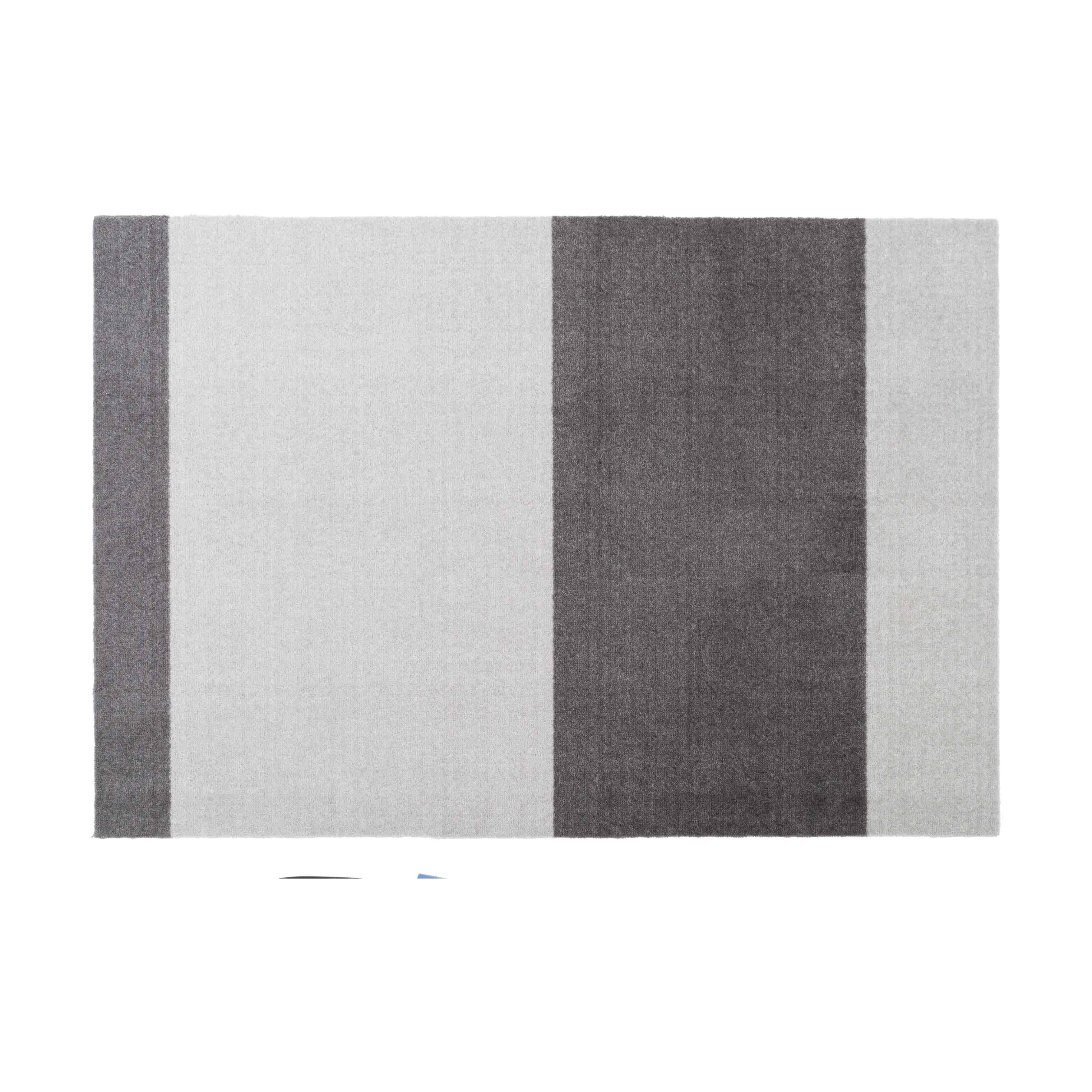 Stripes Horisontal Gulvtæppe, grå/lysegrå, large