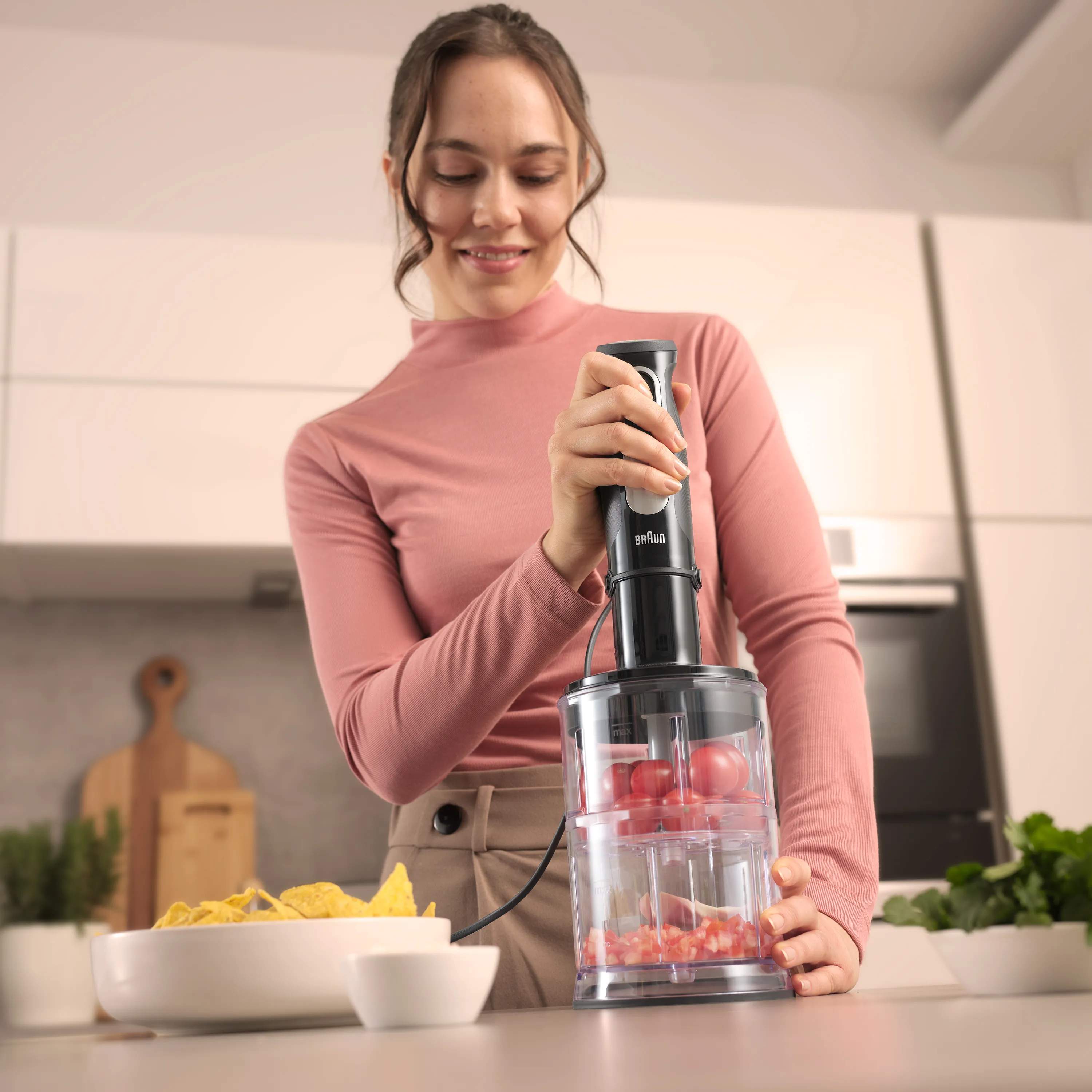 Braun Stavblendere Multiquick 5 Pro Stavblender MQ55254M - 5 dele i Sort/grå, 5