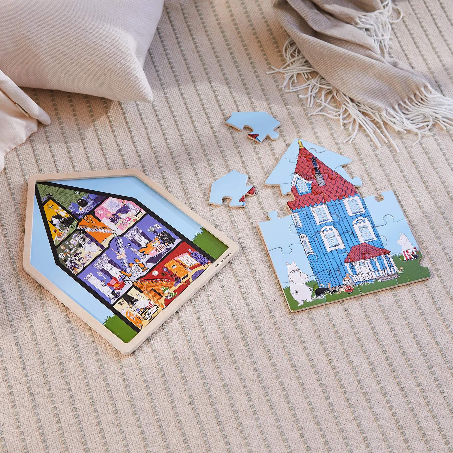 Barbo Toys Puslespil Moomin Puslespil - Mumihuset i Multifarvet, 2