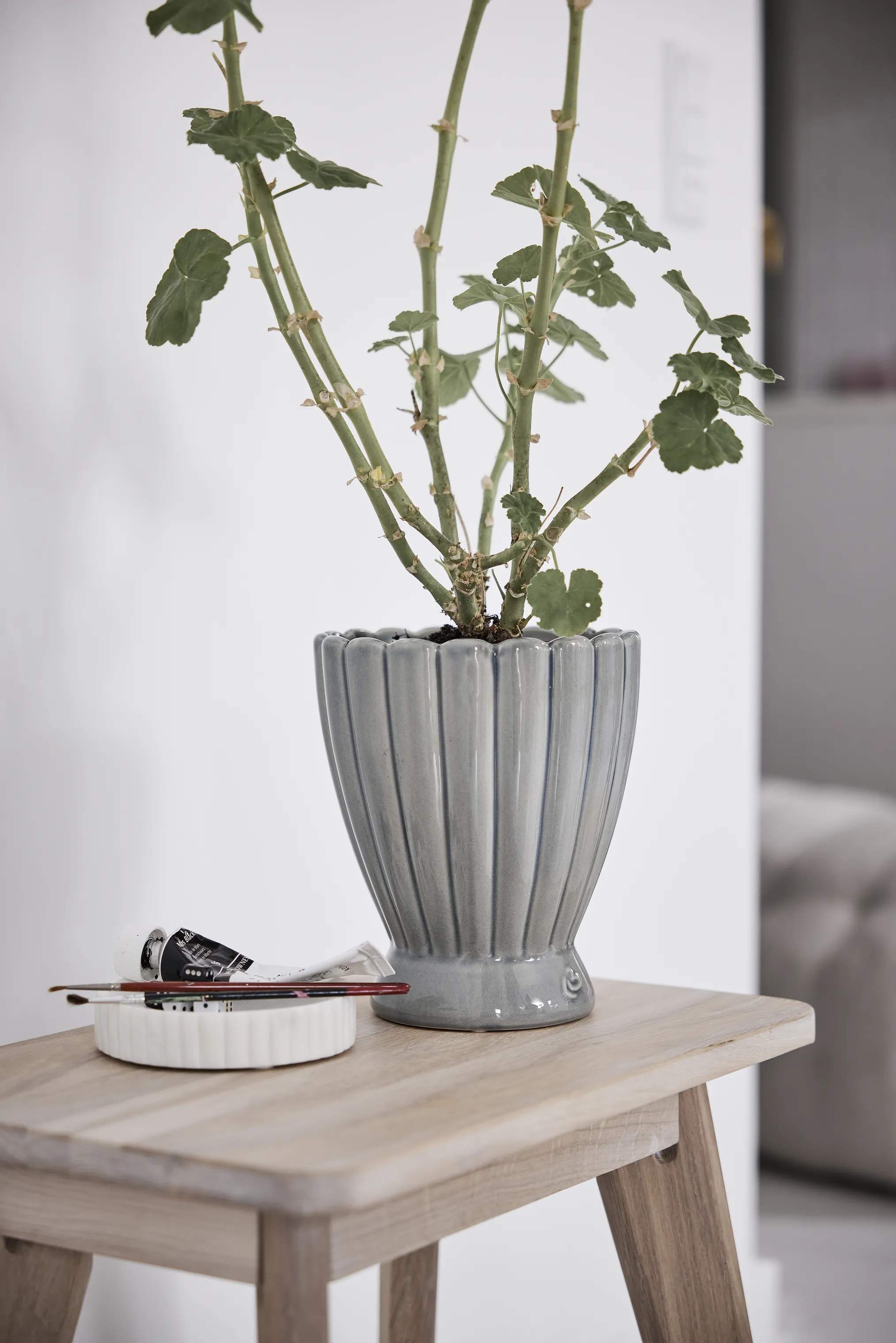 Lene Bjerre Urtepotteskjulere Shenella Urtepotteskjuler i Blå, 15 cm, 2