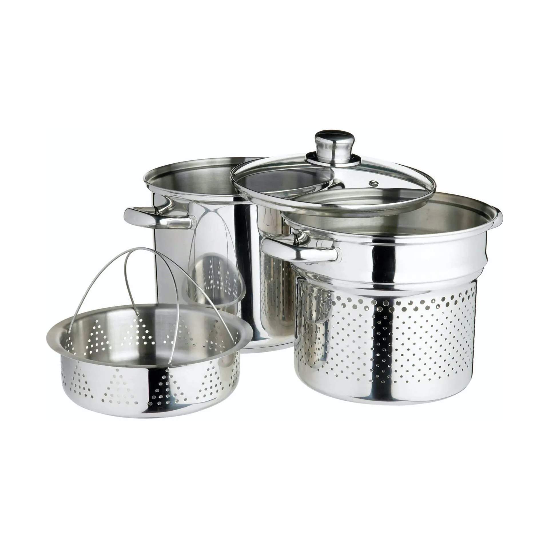 KitchenCraft Gryder World of Flavours Pastagryde - 4 dele i Grå, 1