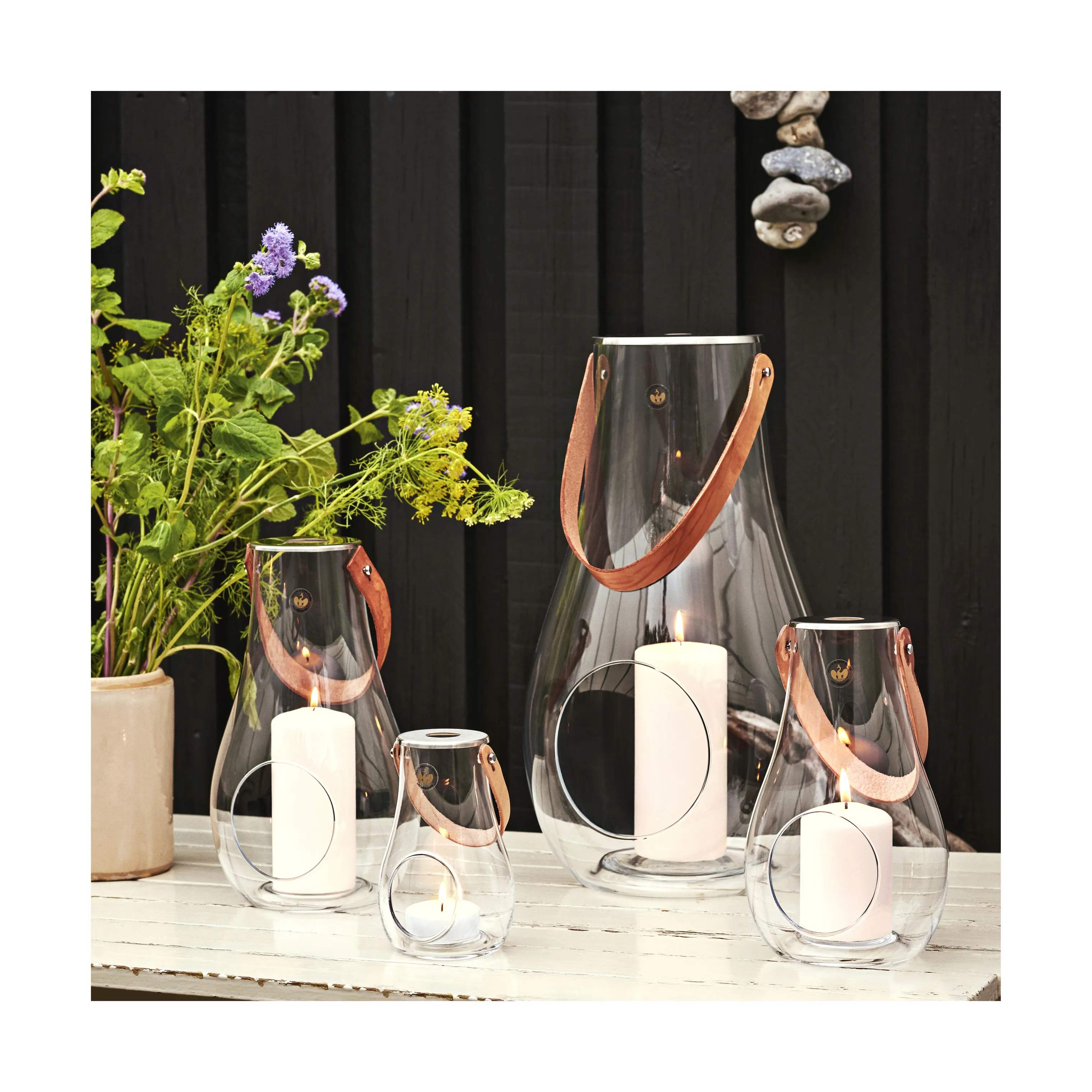 Holmegaard Lanterner Design with Light Lanterne i klar, 29 cm, 4