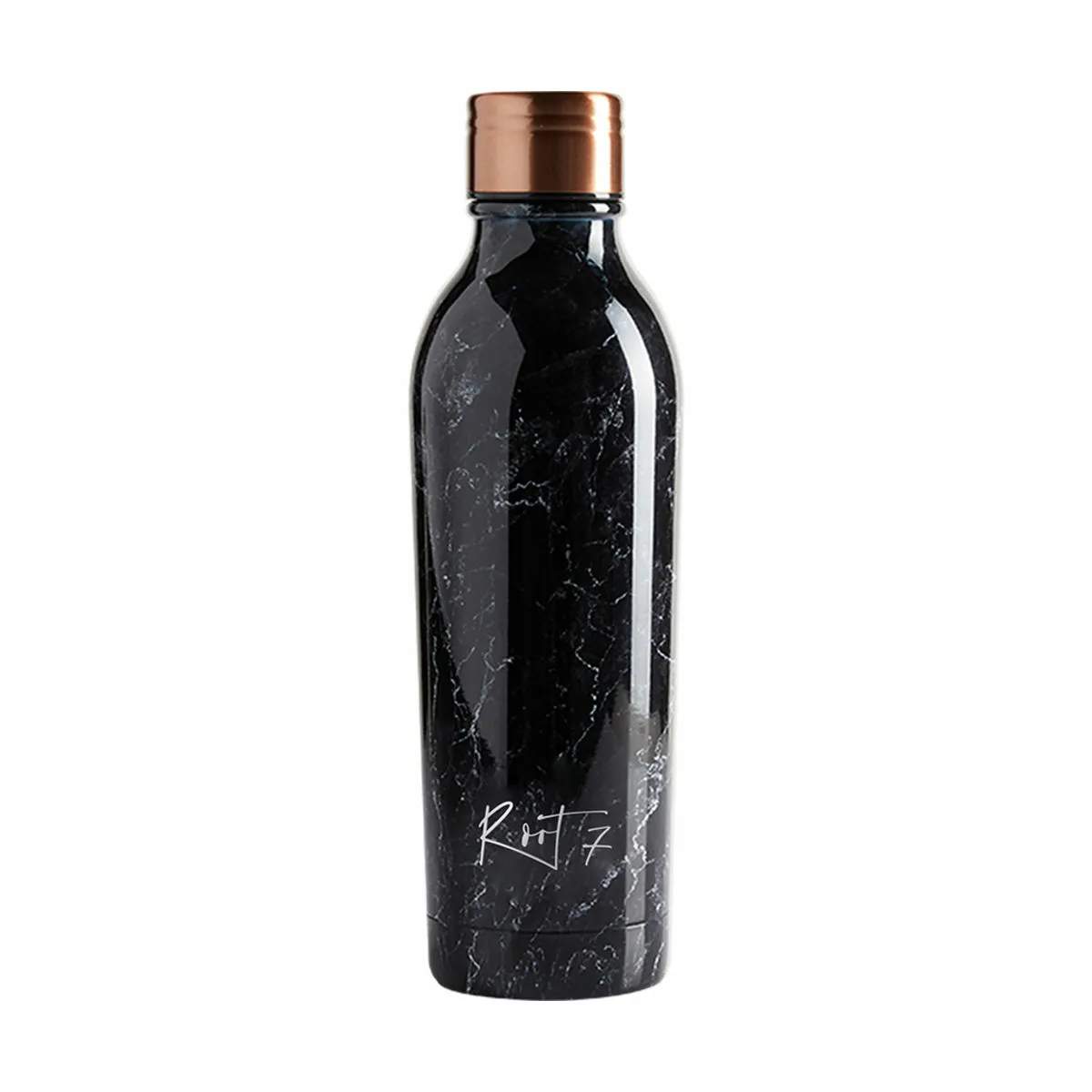 OneBottle Drikkeflaske, black marble, large