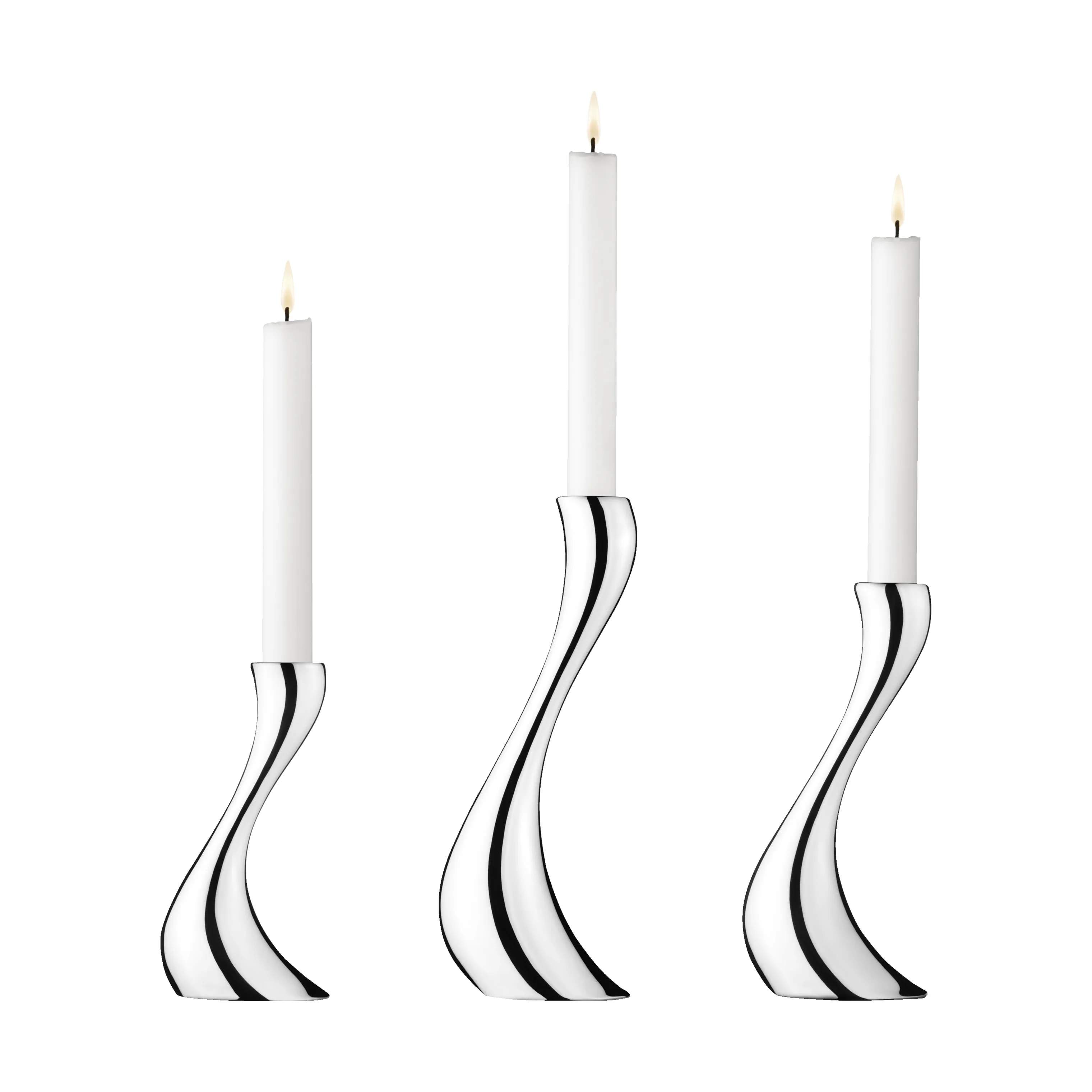 Georg Jensen kronelysestage Cobra Lysestagesæt - 3 stk.