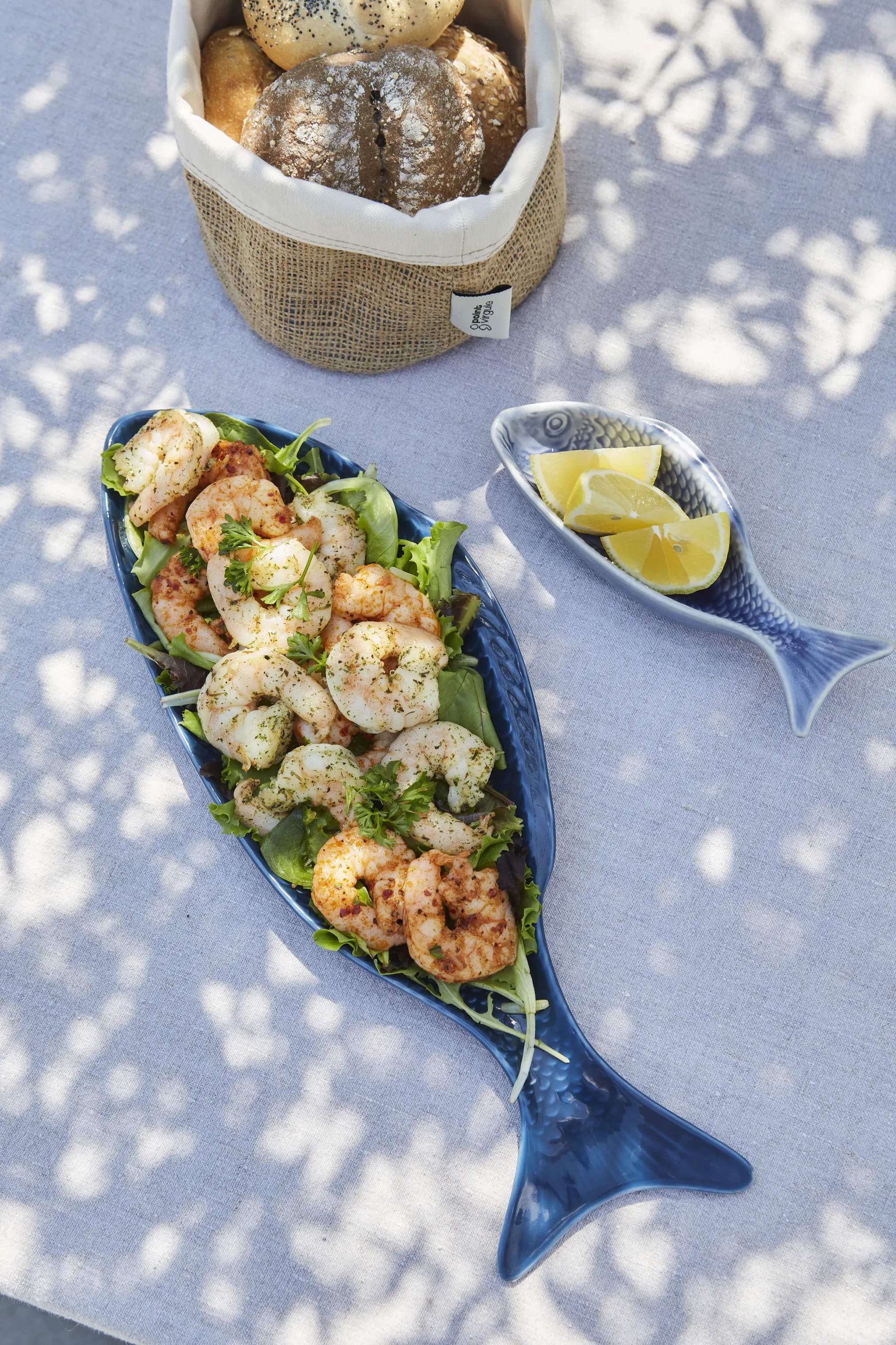 Point Virgule Serveringsskåle Fiskeskål i Blå, 2