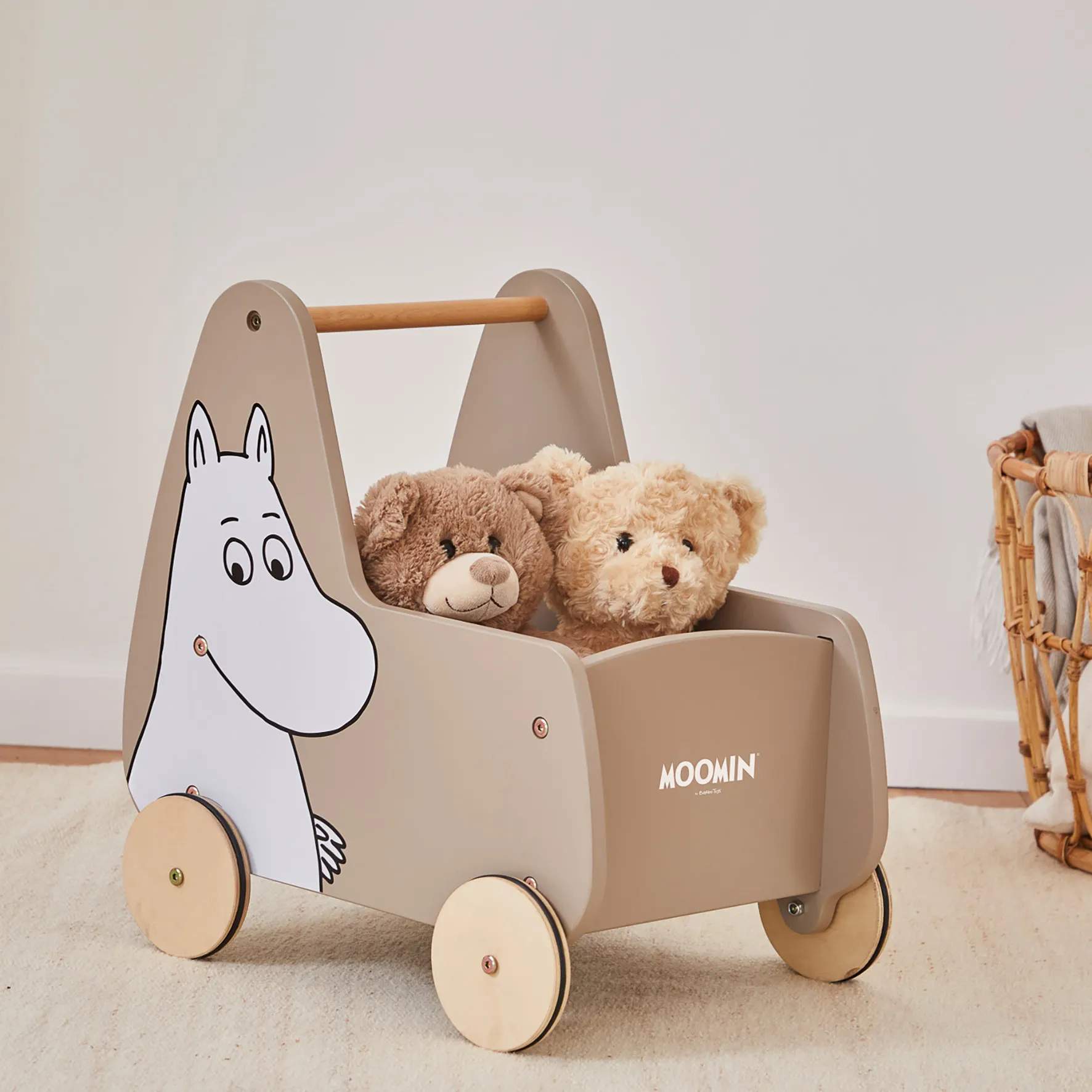 Barbo Toys Til børneværelset Mumi Gåvogn i Natur, 2