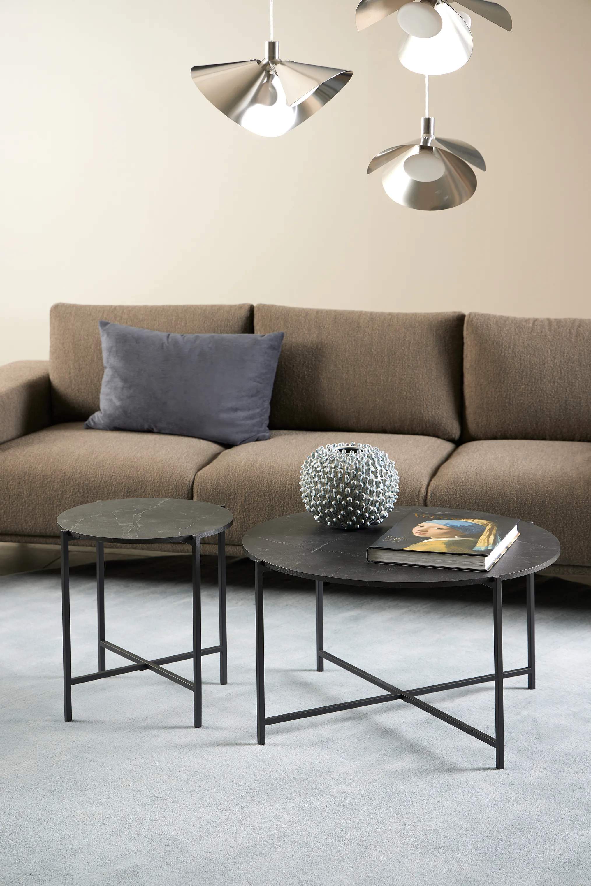 CASA Living Sideborde Lamoine Hjørnebord i Sort, 2