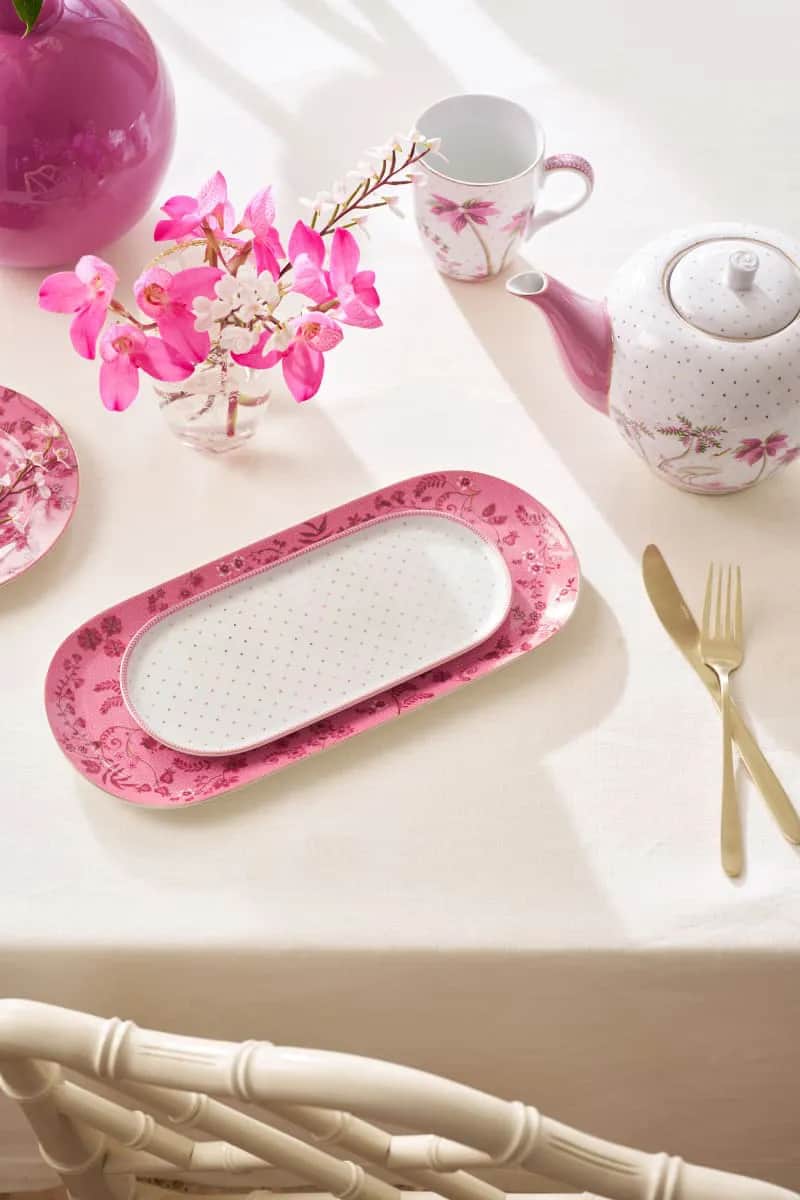 PIP Studio Serveringsfade Jolie Dots Fad i Lyserød, 2