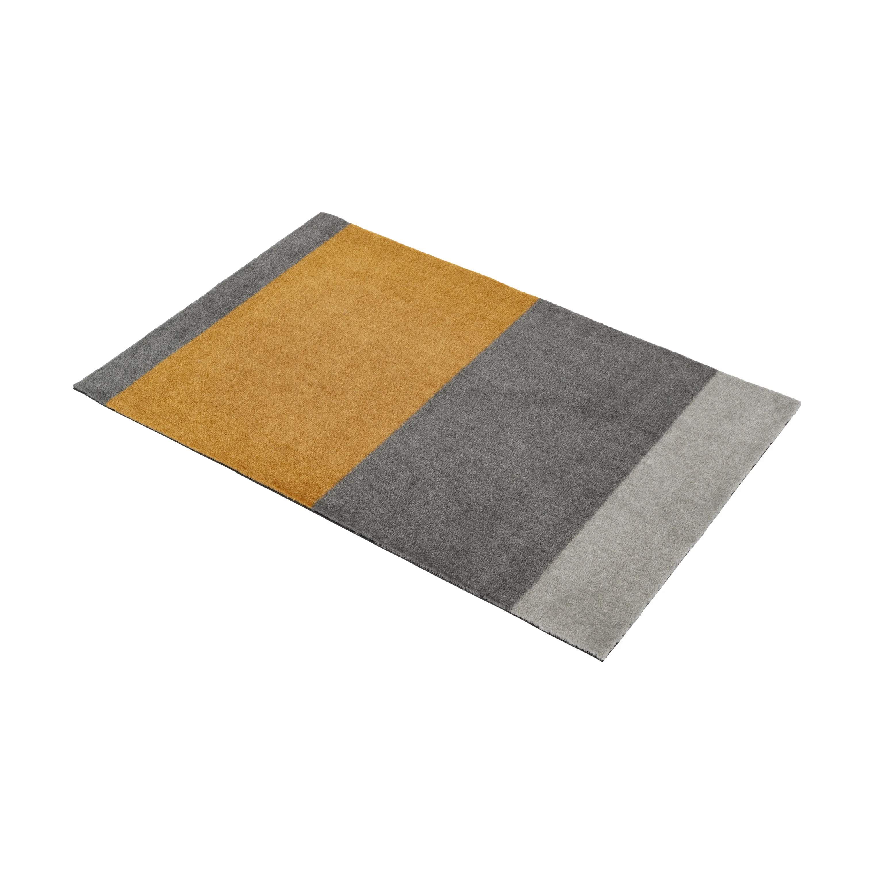 Tica Copenhagen Dørmåtter Stripes Horisontal Gulvmåtte i dijon/lysegrå/steelgrey, B60 x L90 cm, 7