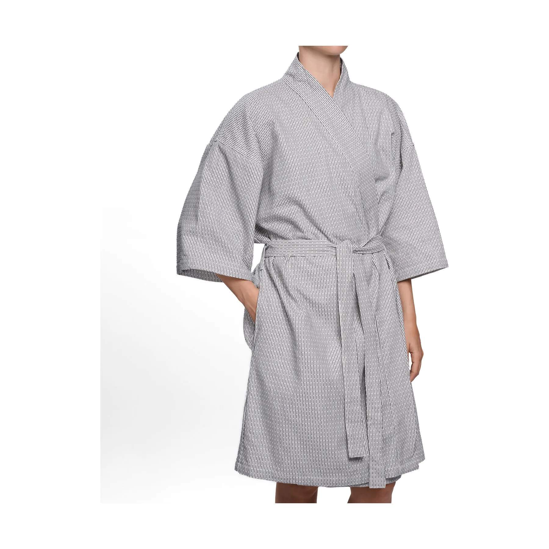 The Organic Company Morgenkåber Wellness Badekåbe i 180 Morning grey, M/L, 5