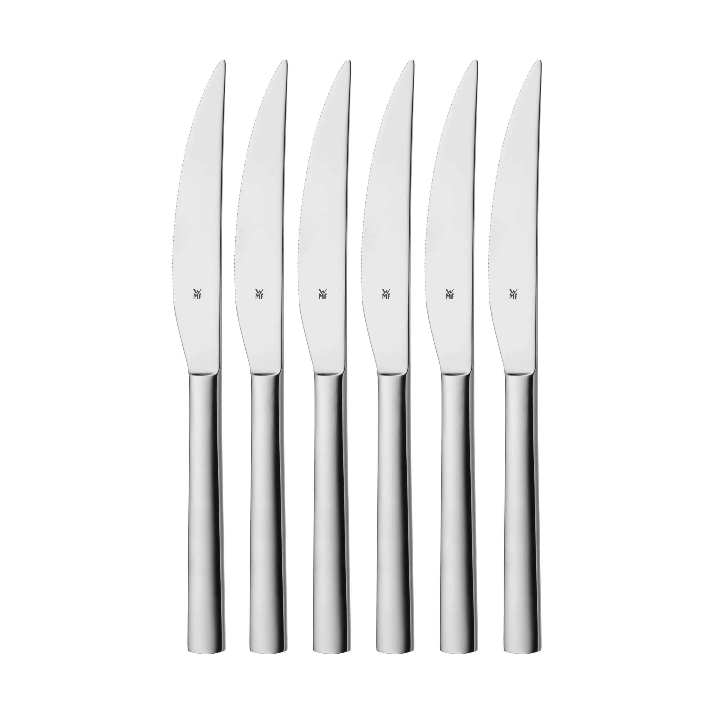 WMF Steakknive Nuova Steakknive  - 6 stk. i Sølvfarvet, 1