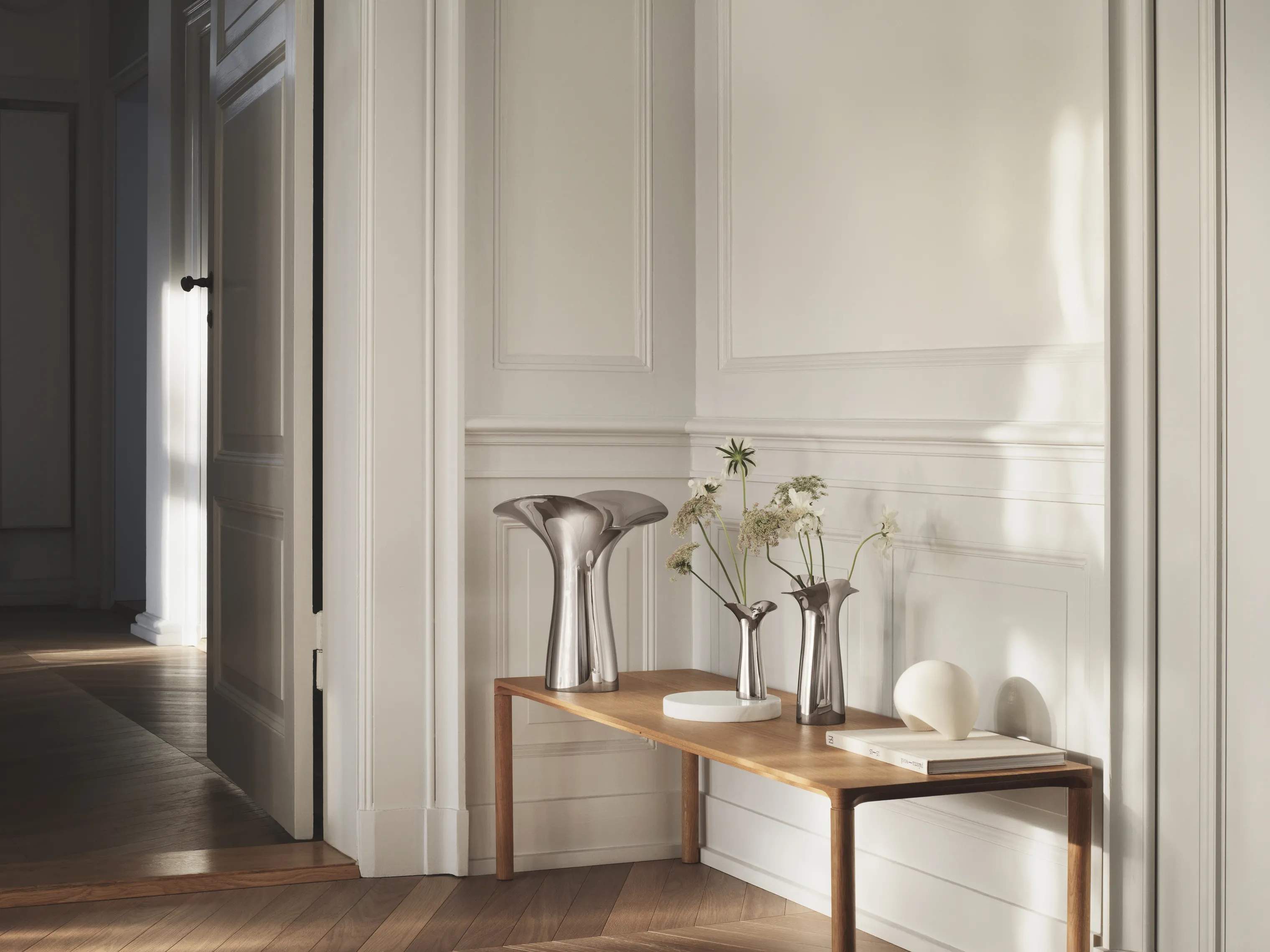 Georg Jensen Vaser Bloom Botanica Vase i Stål, 15 cm, 3