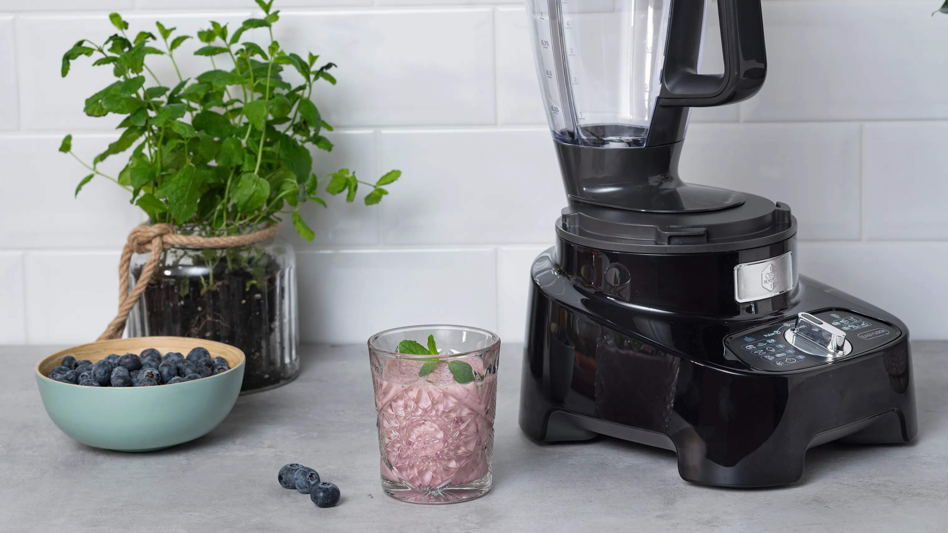 OBH Nordica Foodprocessorer Double Force Manuel Foodprocessor i Sort, 4