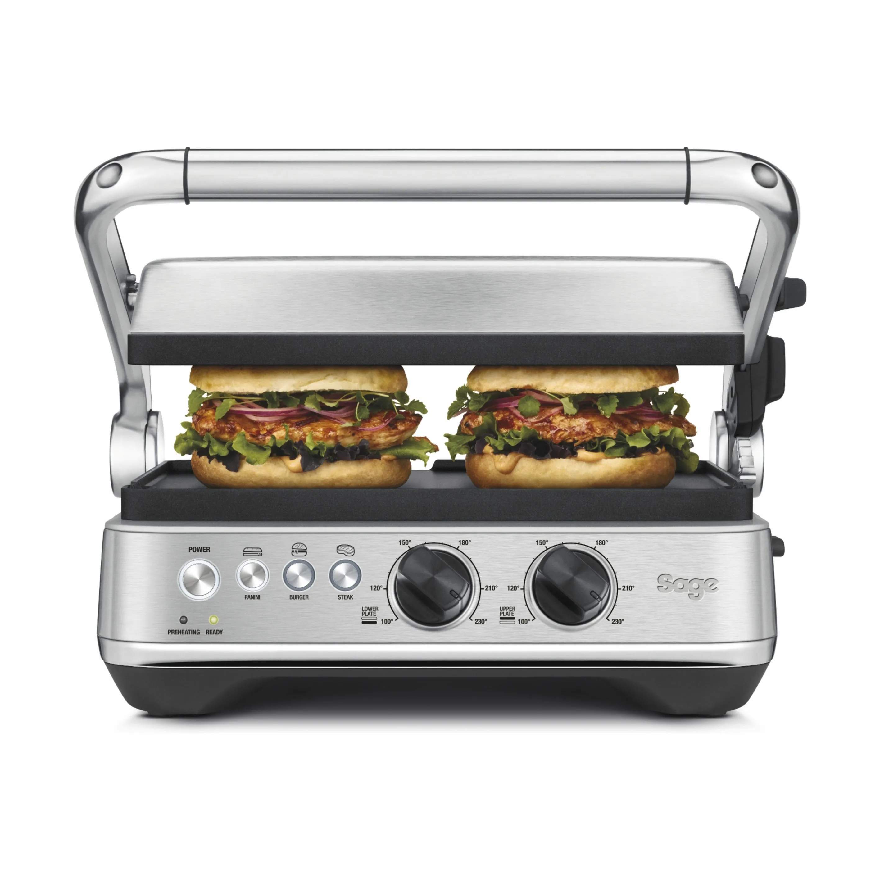 Sage Bordgrill SGR 700 The BBQ & Press Bordgrill i Rustfrit stål, 4