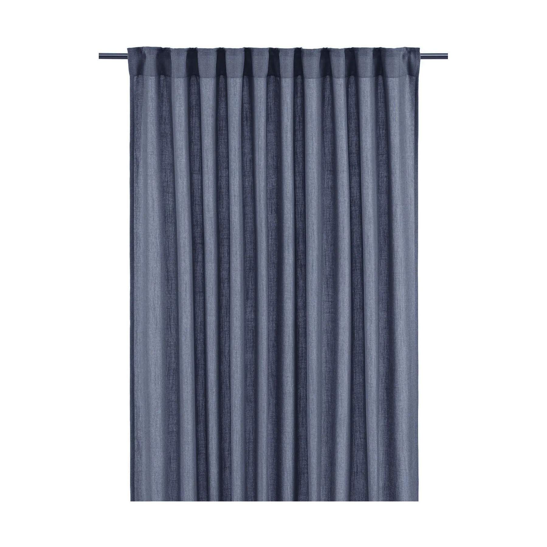 Svanefors Gardiner og gardinstænger Cecil Gardin - 2 stk. i Blå/grå, H260 x B145 cm, 1