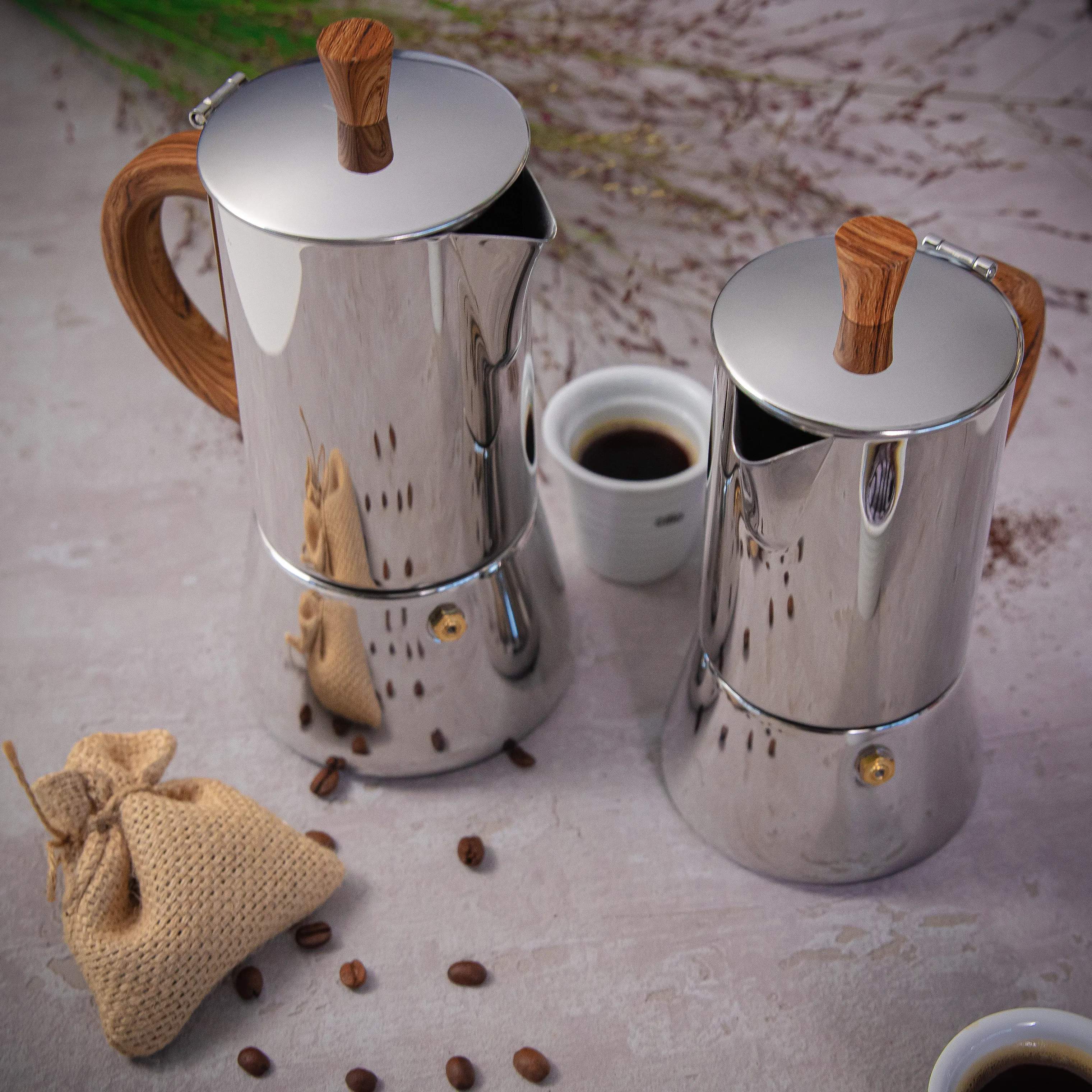 Cilio Espressokander Figaro Espressokande i Stål, 2