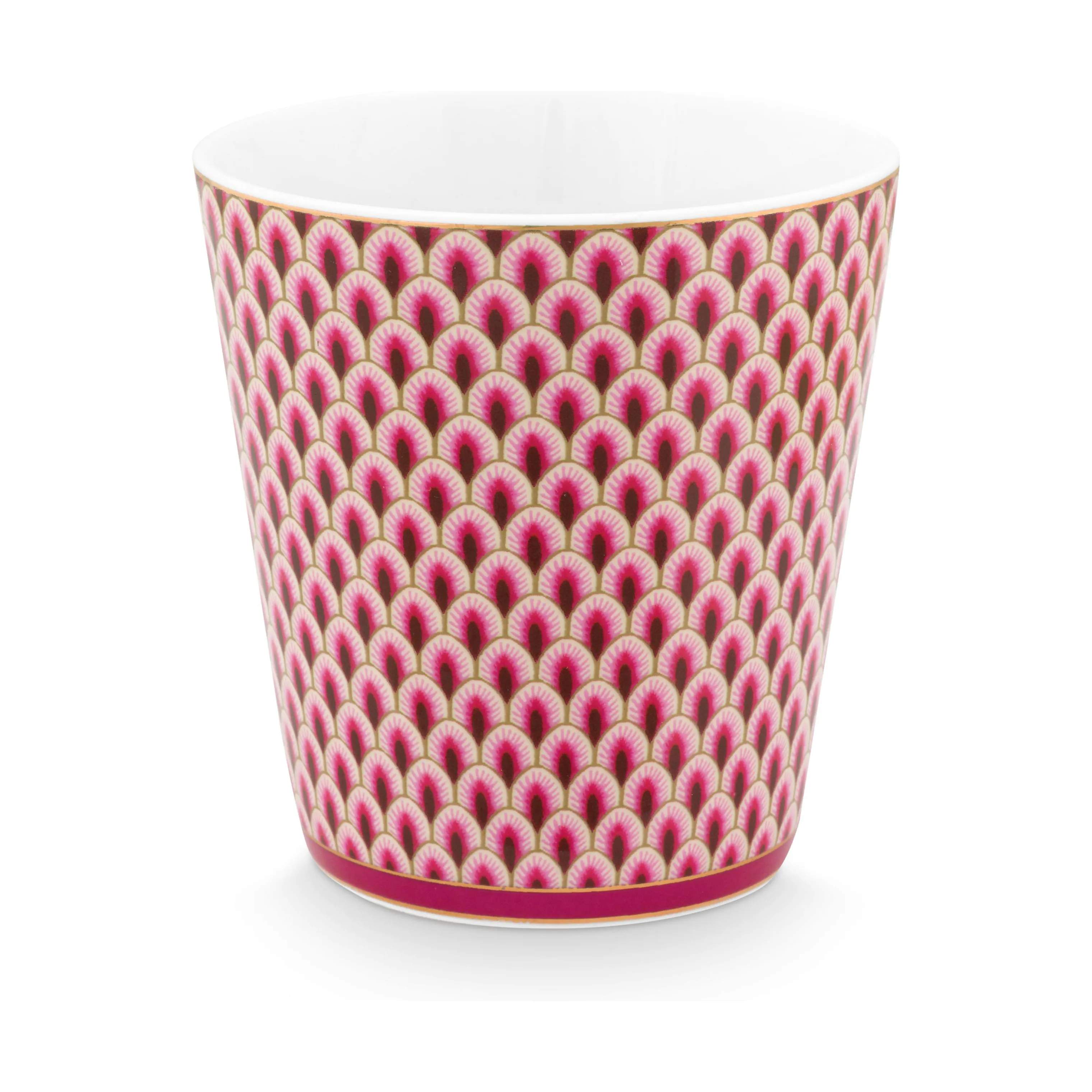 PIP Studio Krus og kopper med hank Flower Festival Krus - 4 stk. i Pink, 3