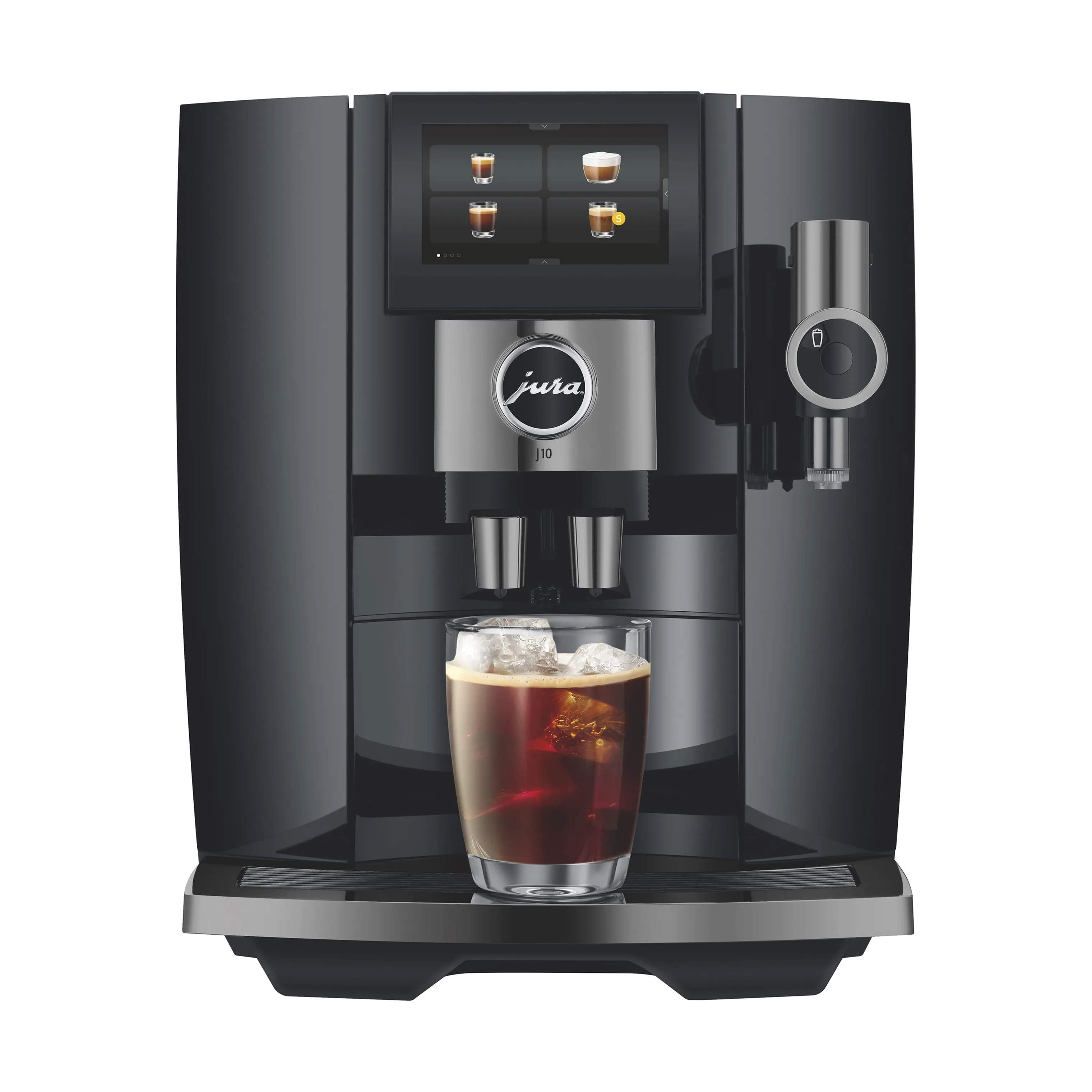 JURA Espressomaskiner J10 (EA) Kaffemaskine i Piano Black, 2
