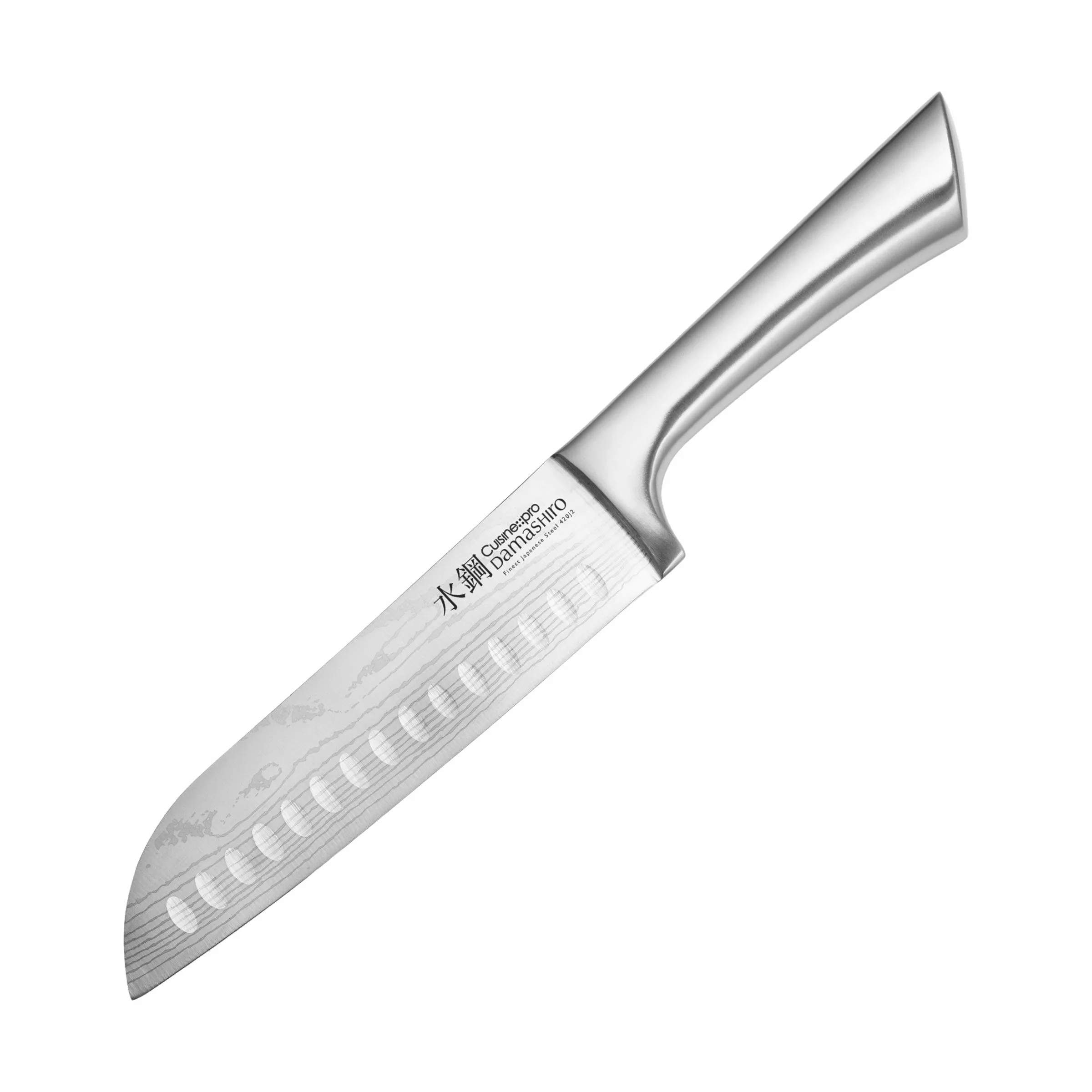 Damashiro® Santokukniv, sølvfarvet, large