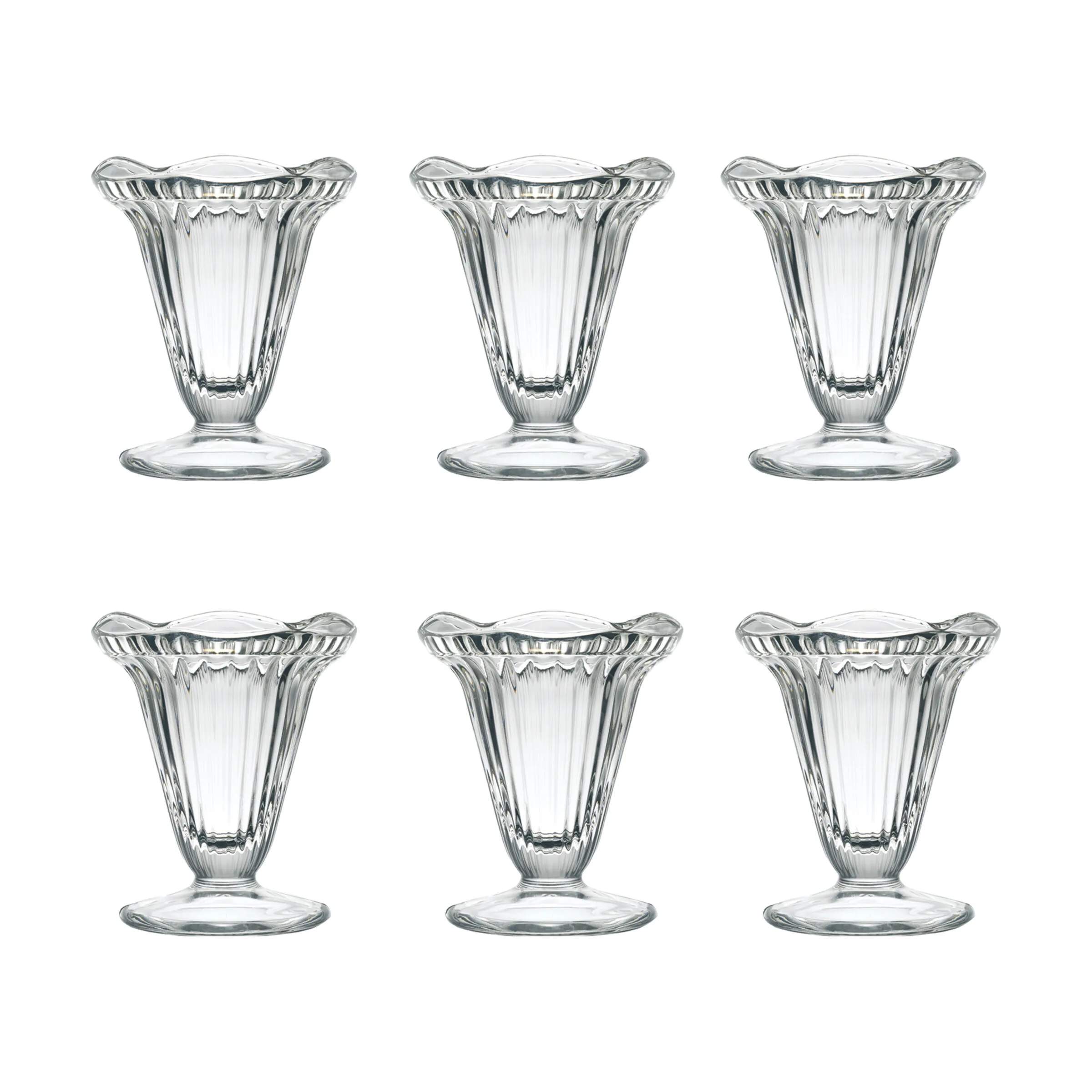 Cadette Isglas - 6 stk., klar, large