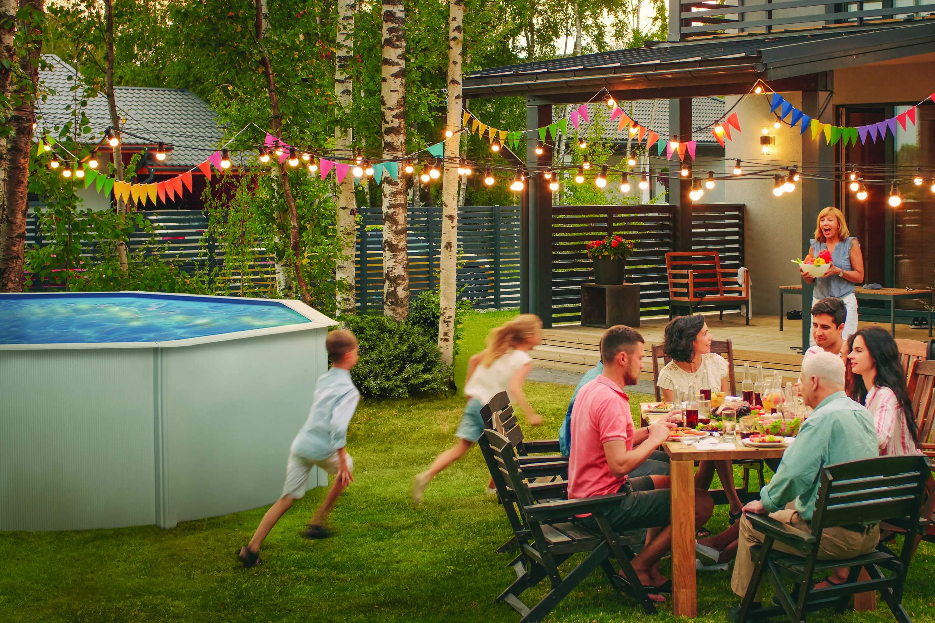 Swim & Fun Pools Fritstående Pool i Hvid, 2