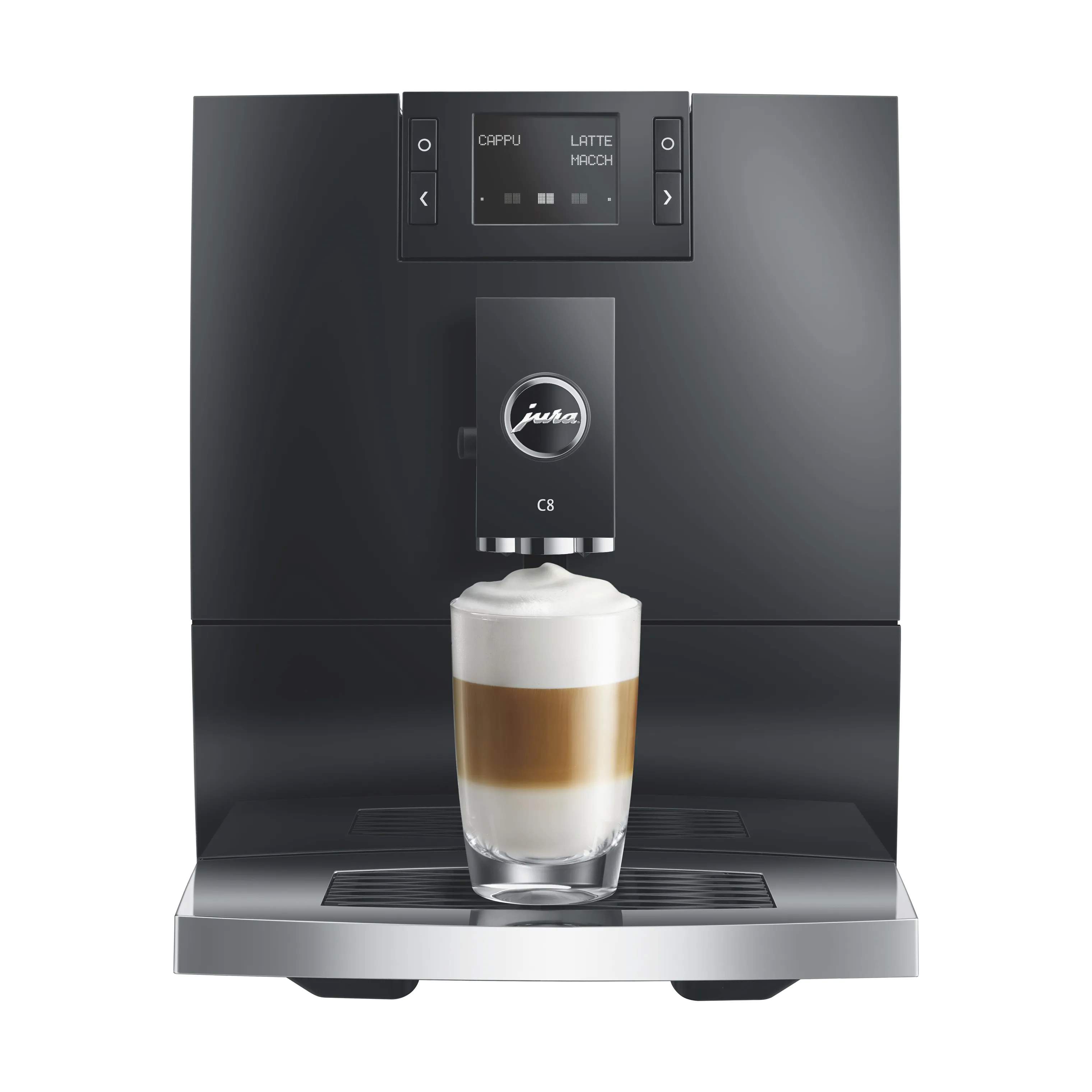 JURA Kaffemaskiner C8 (EA) Kaffemaskine i Piano Black, 3