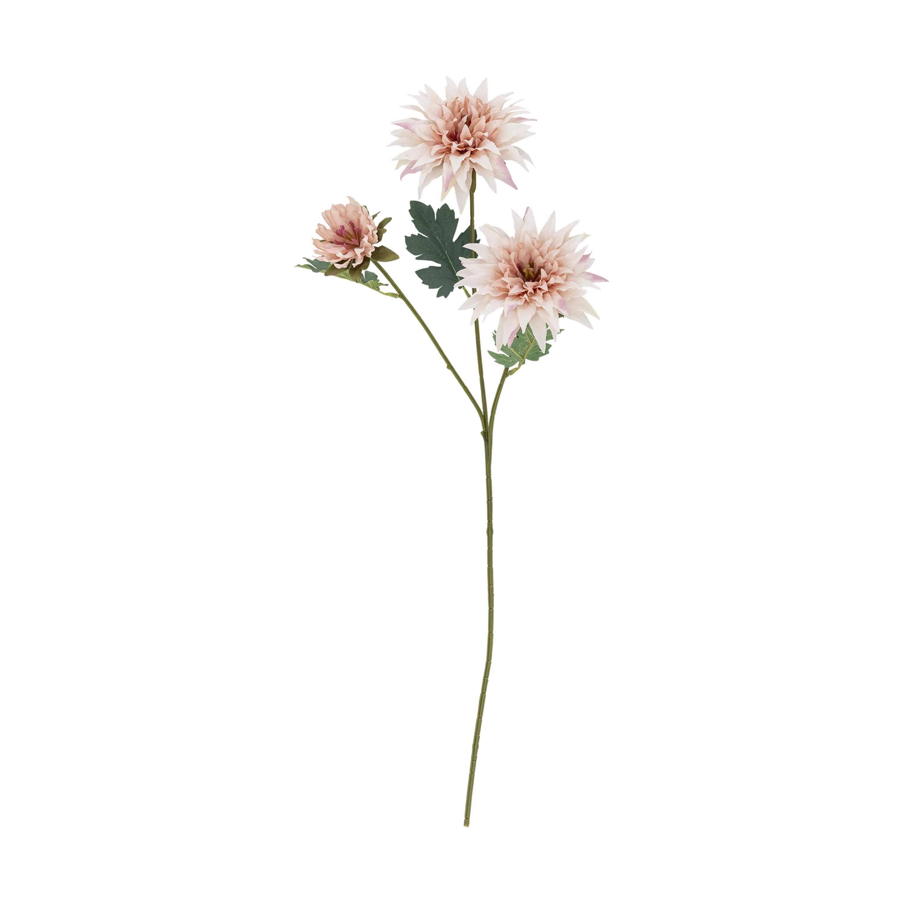 Bloomingville Kunstige blomster Kunstig blomst - Chrysantemum stilk i Lyserød/hvid, 1