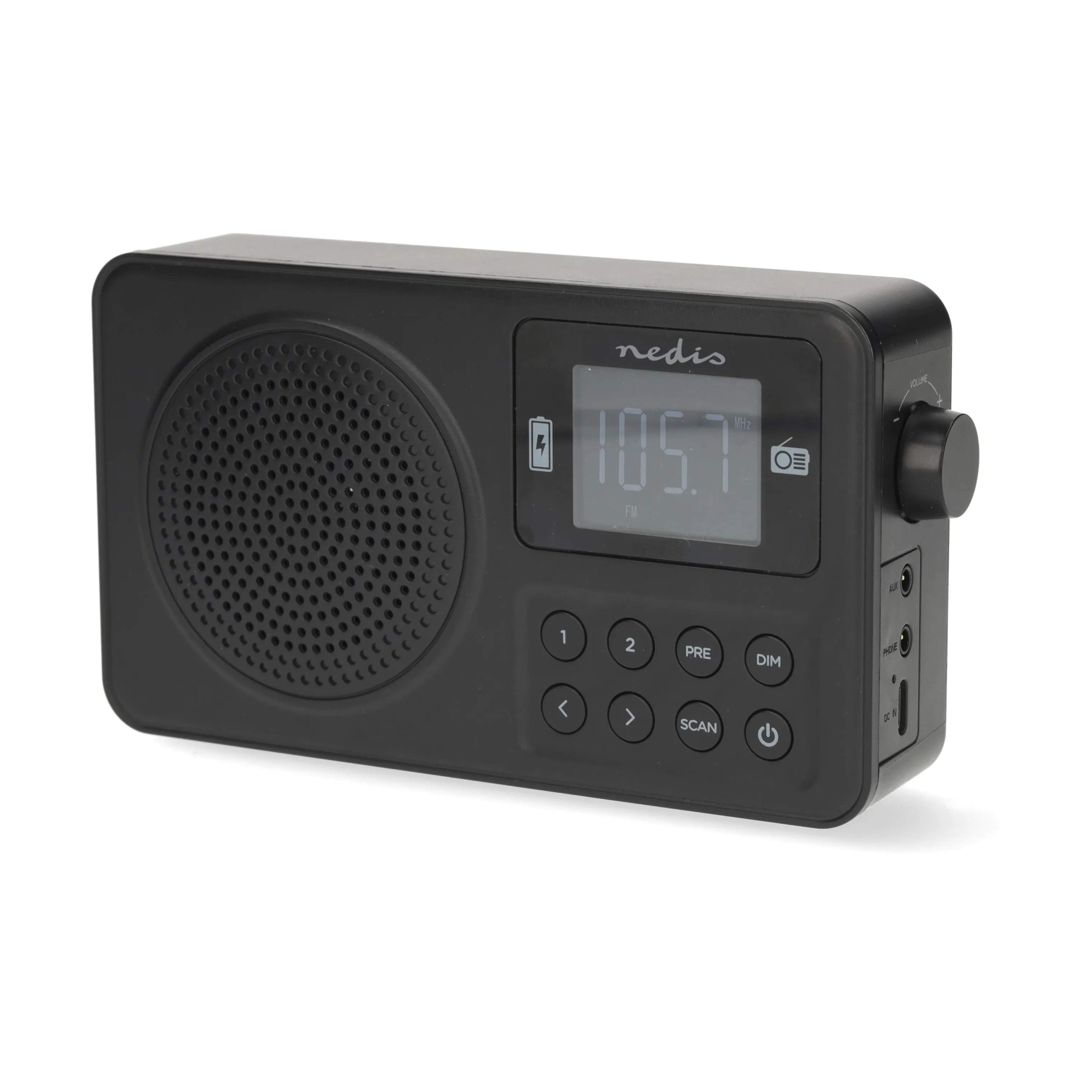 Nedis Højtalere FM Radio i Sort, 4