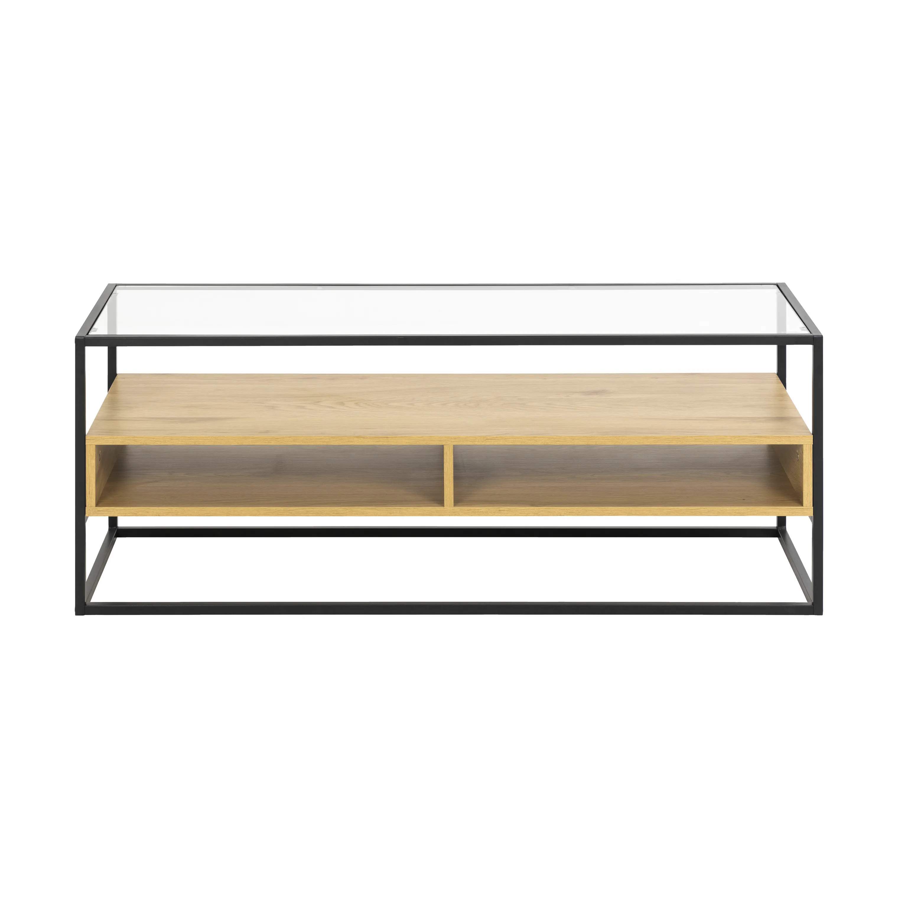 CASA Living TV-borde Randolf TV-bord i Brun/sort/klar, 3