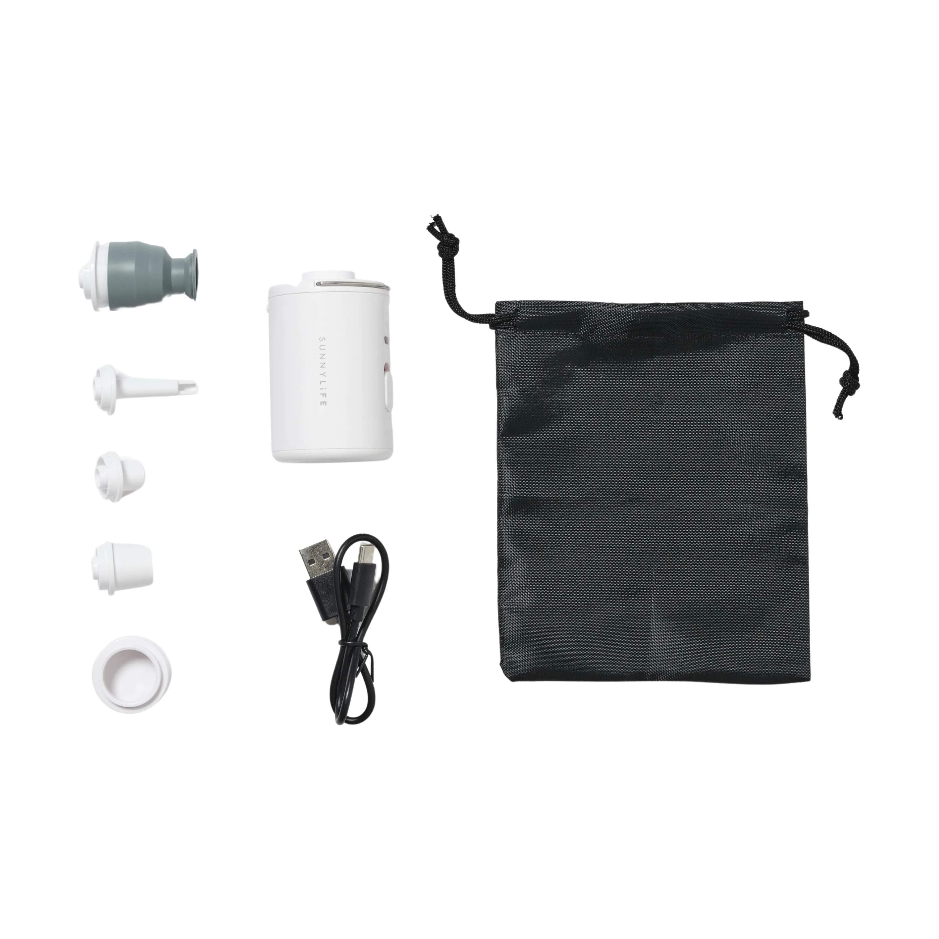 Sunnylife Badeudstyr Universal Elektrisk Mini Pumpe i White, 2