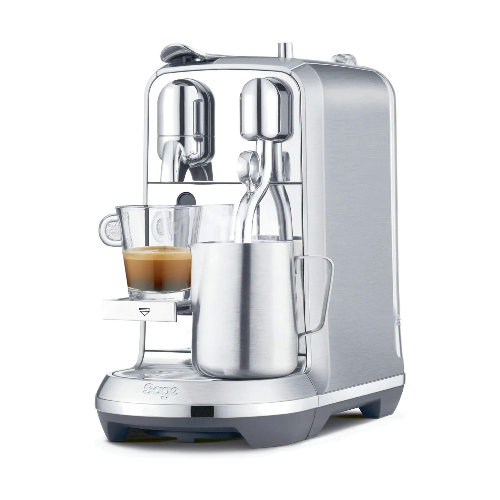 Sage kapselmaskiner SNE 800 Kapsel Kaffemaskine i Brushed Stainless Steel, 2