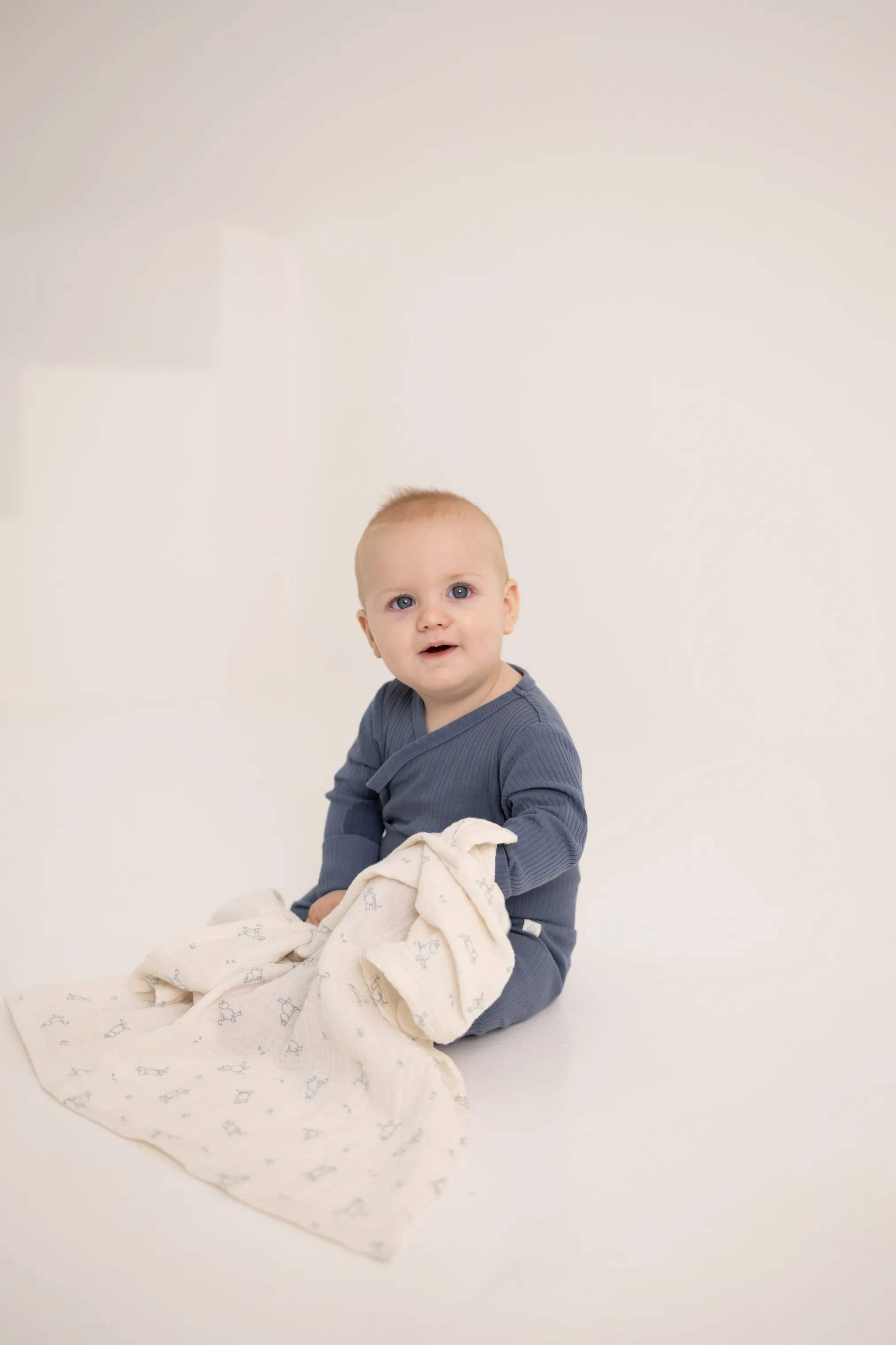 Barbo Toys Børnetekstiler Mumi Stofble - 2 stk. i Hvid; Blå, 2