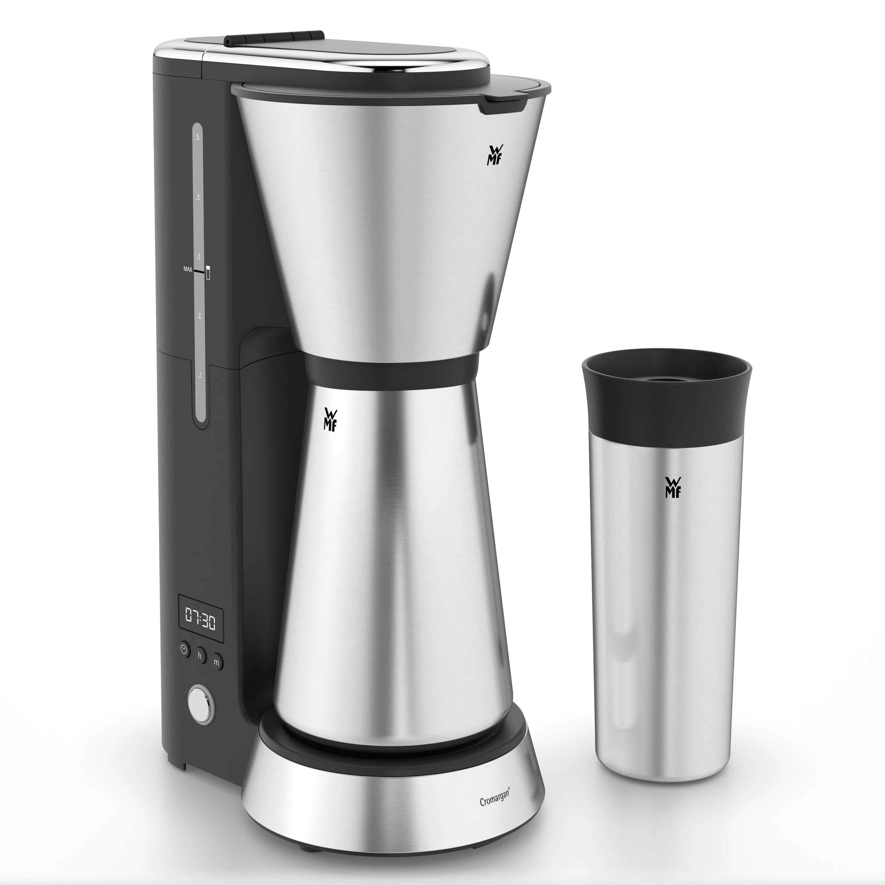 WMF Kaffemaskiner KitchenMinis Thermo+2Go Kaffemaskine i Sølvfarvet, 1