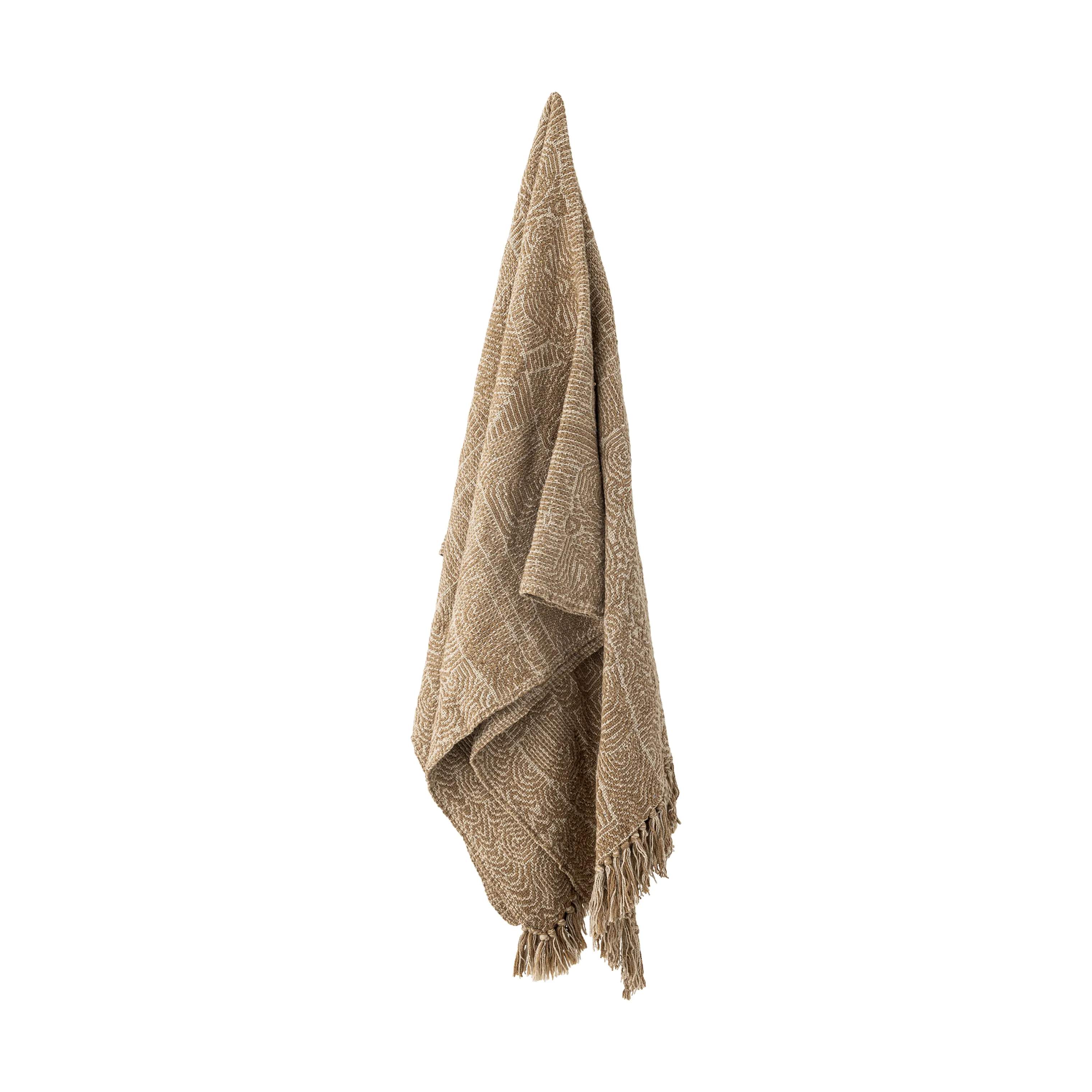 Bloomingville Plaider Bresso Plaid i Brun, 4