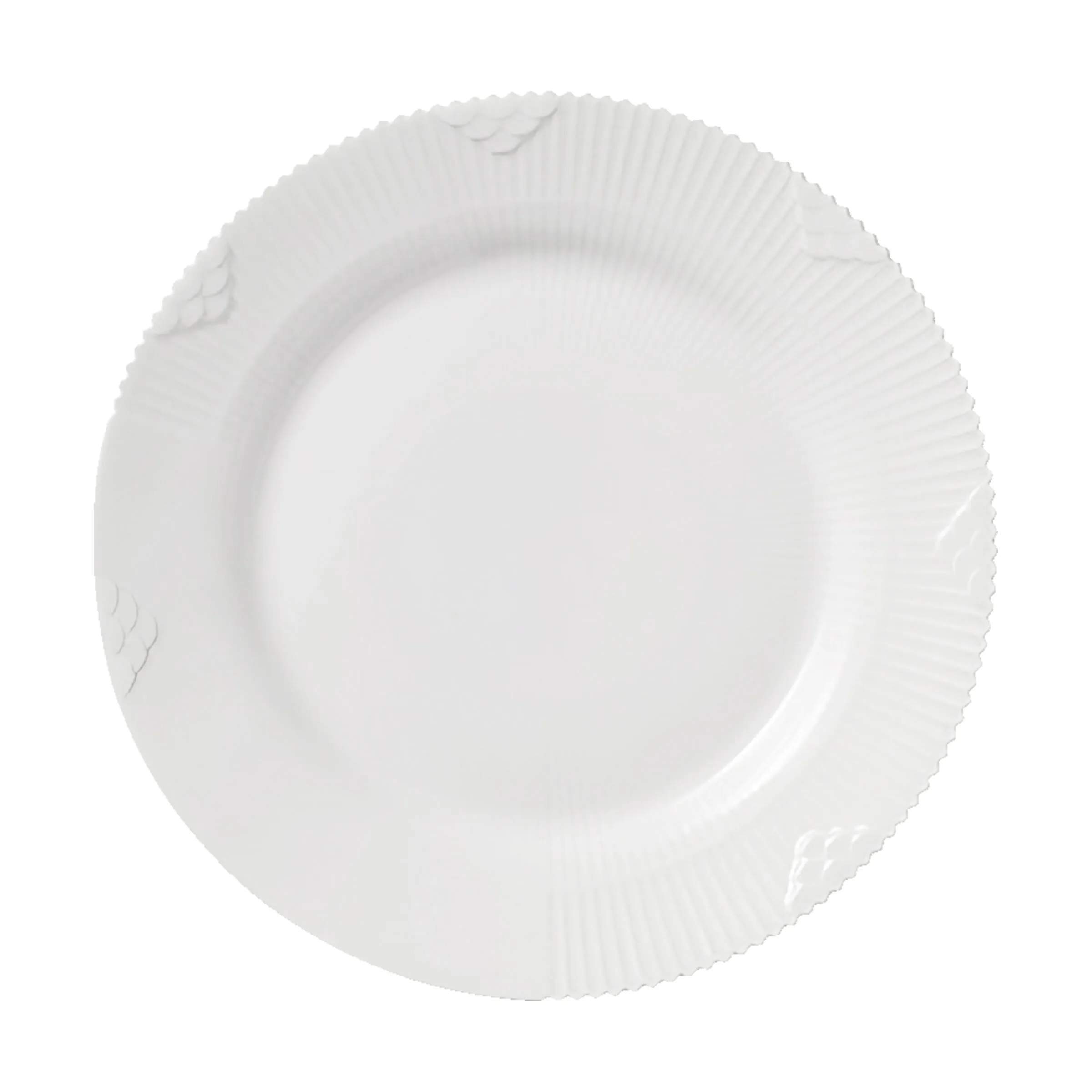 Royal Copenhagen Kagetallerkener Hvid Elements Desserttallerken i Hvid, 1